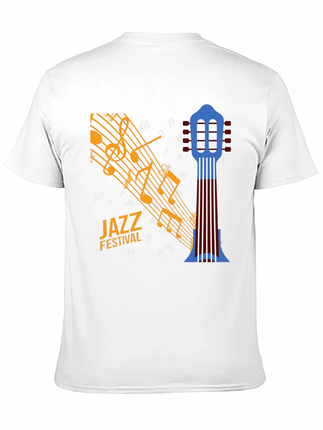 Jazz Festival Graphic Print Black T-Shirt