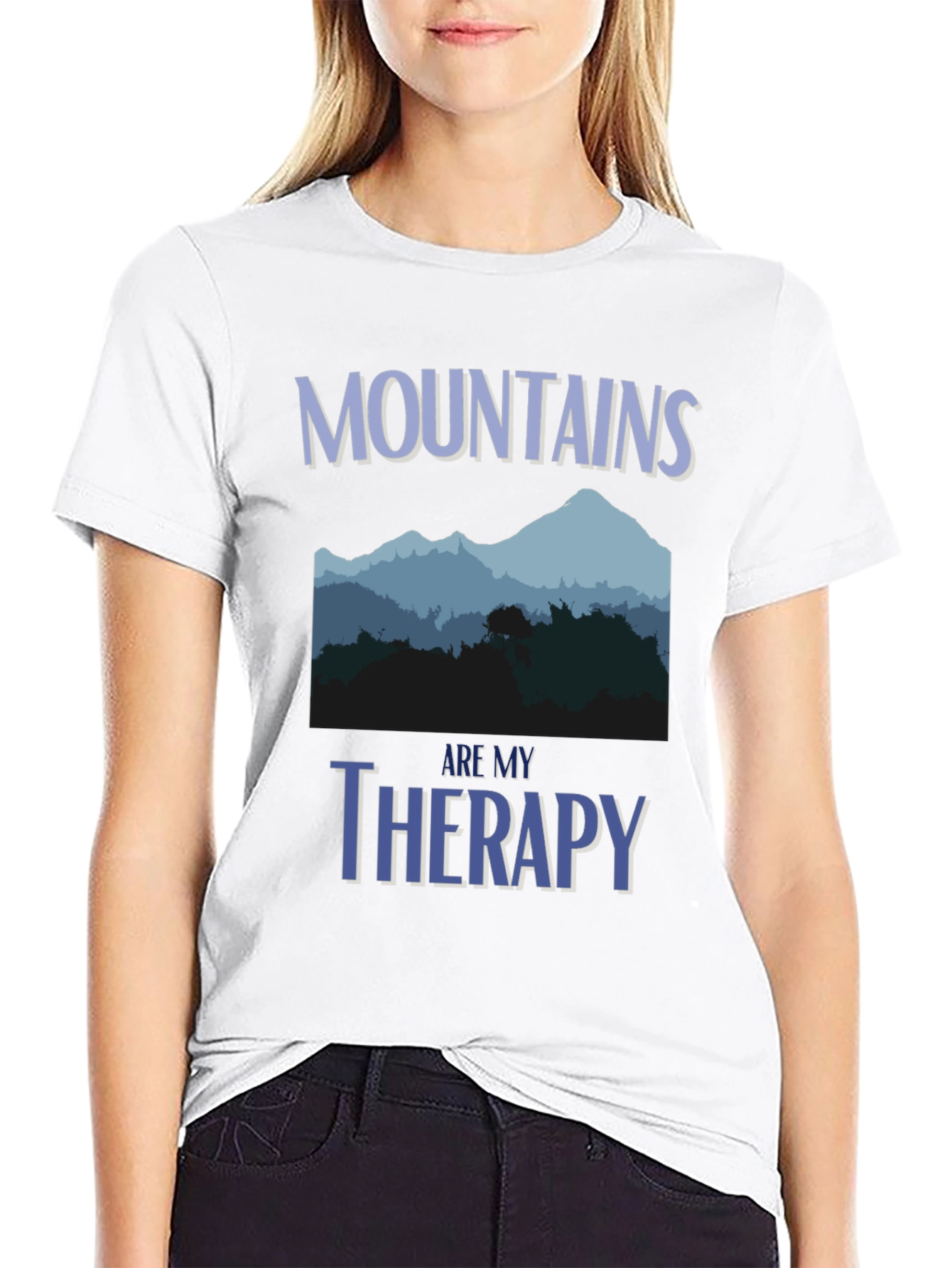 Mountains Are My Therapy Graphic Tee