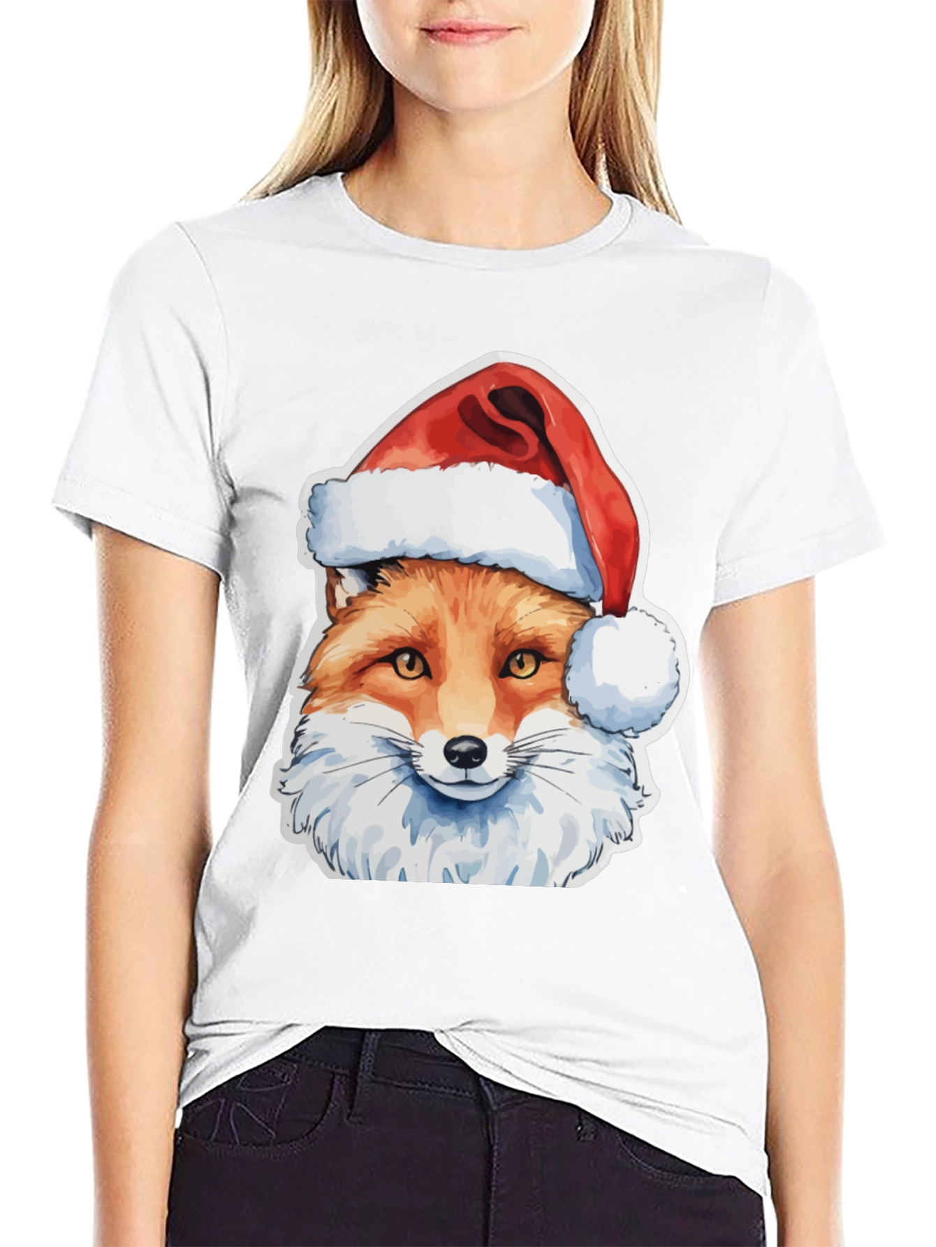 Festive Fox T-Shirt - Holiday Style
