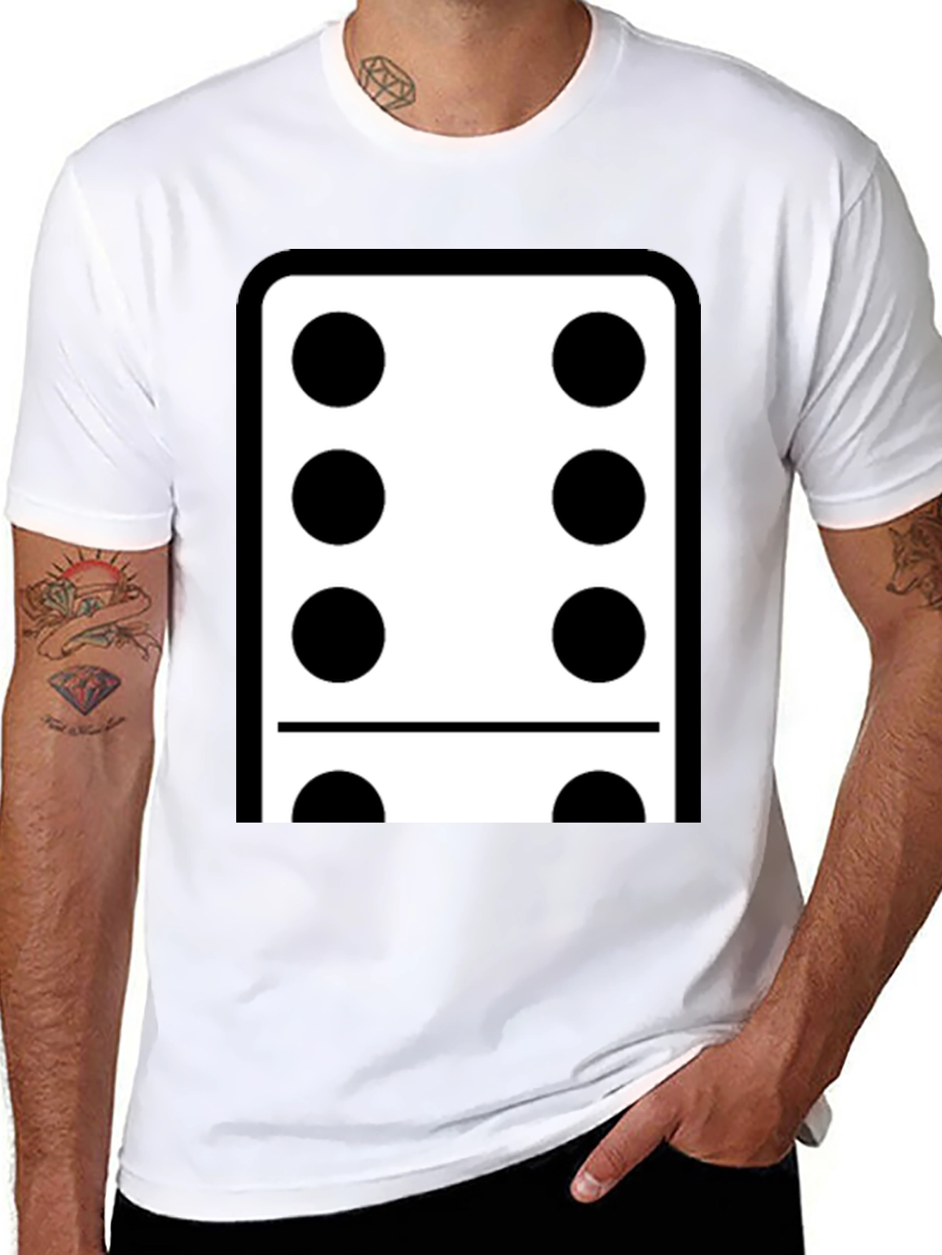 Domino Six Black T-Shirt