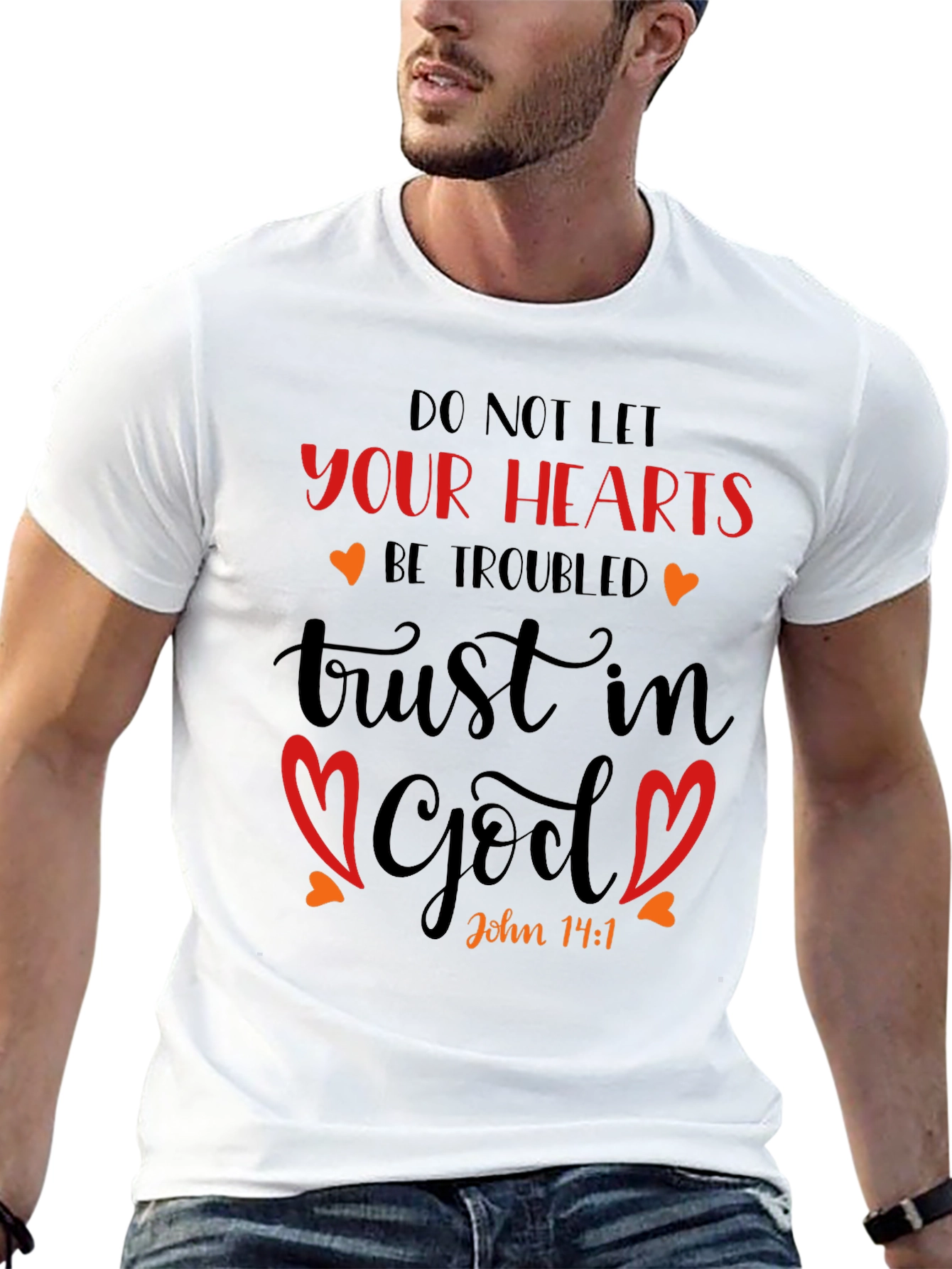 Faith-Inspired Graphic Tee: John 14:1
