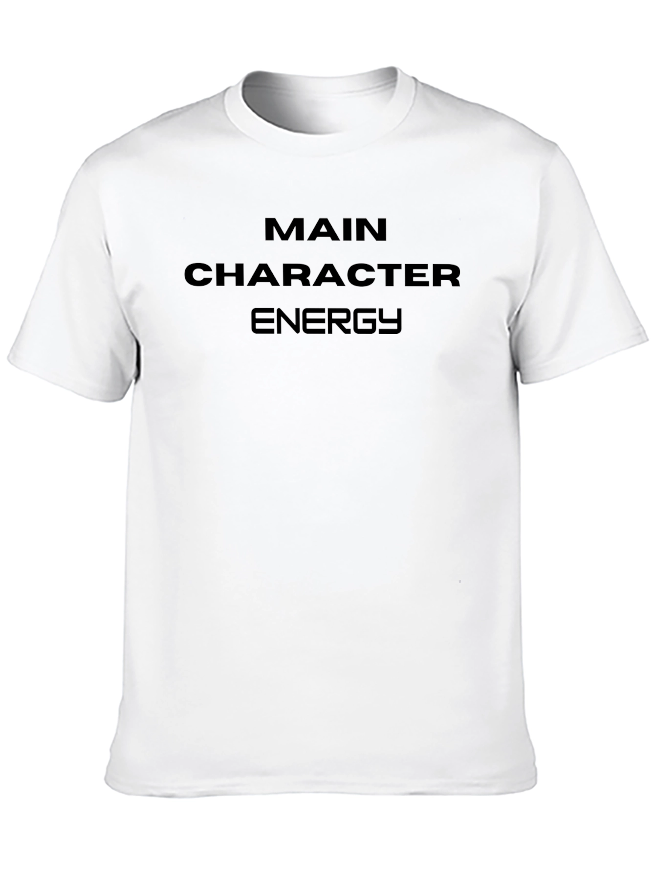 Main Character Energy Black T-Shirt