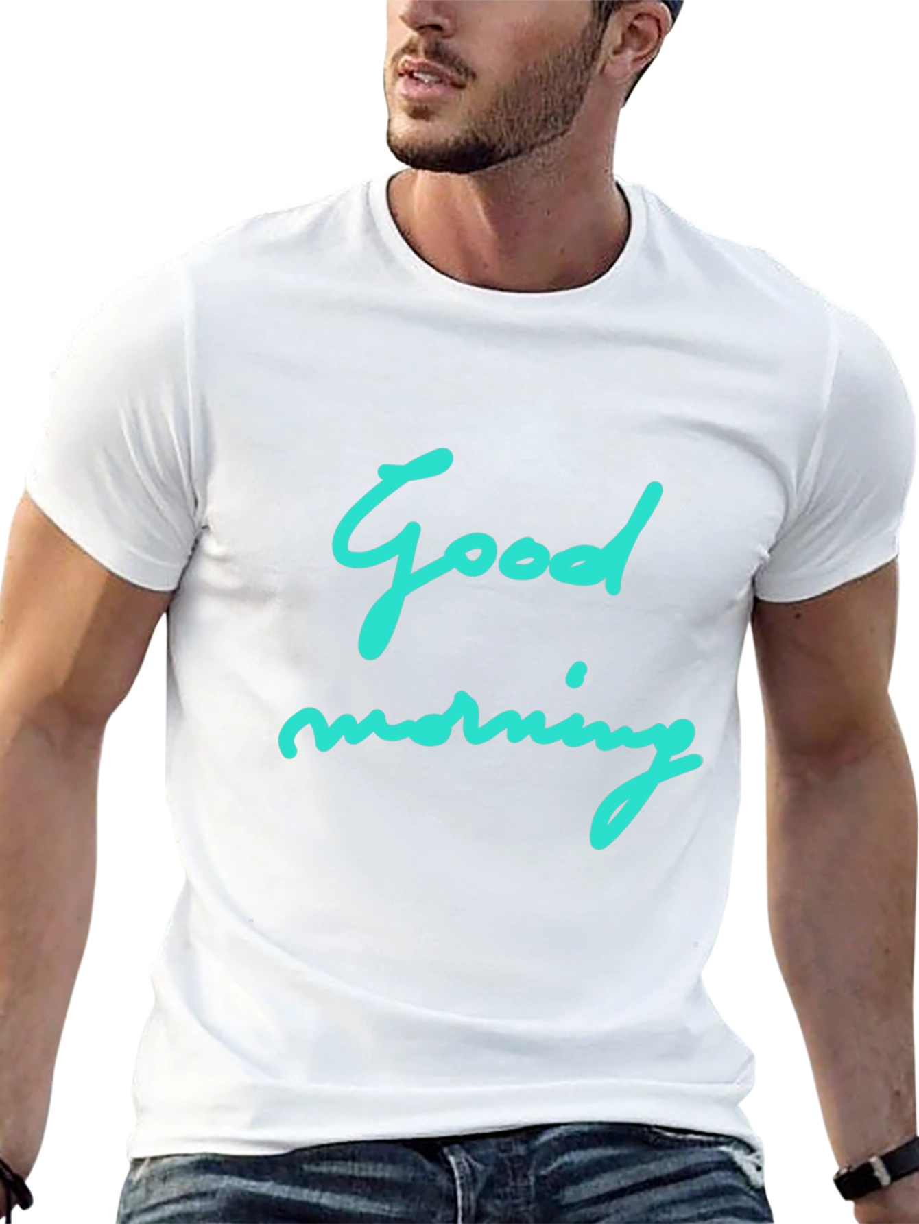 Good Morning Graphic Black T-Shirt