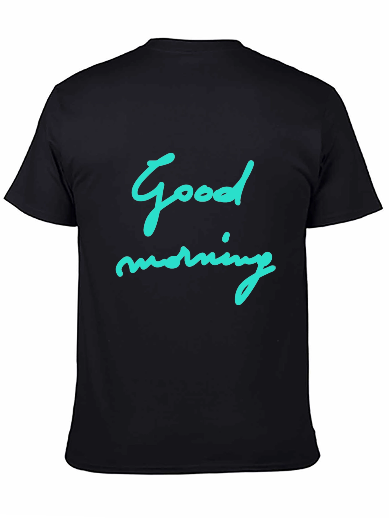Good Morning Graphic Black T-Shirt