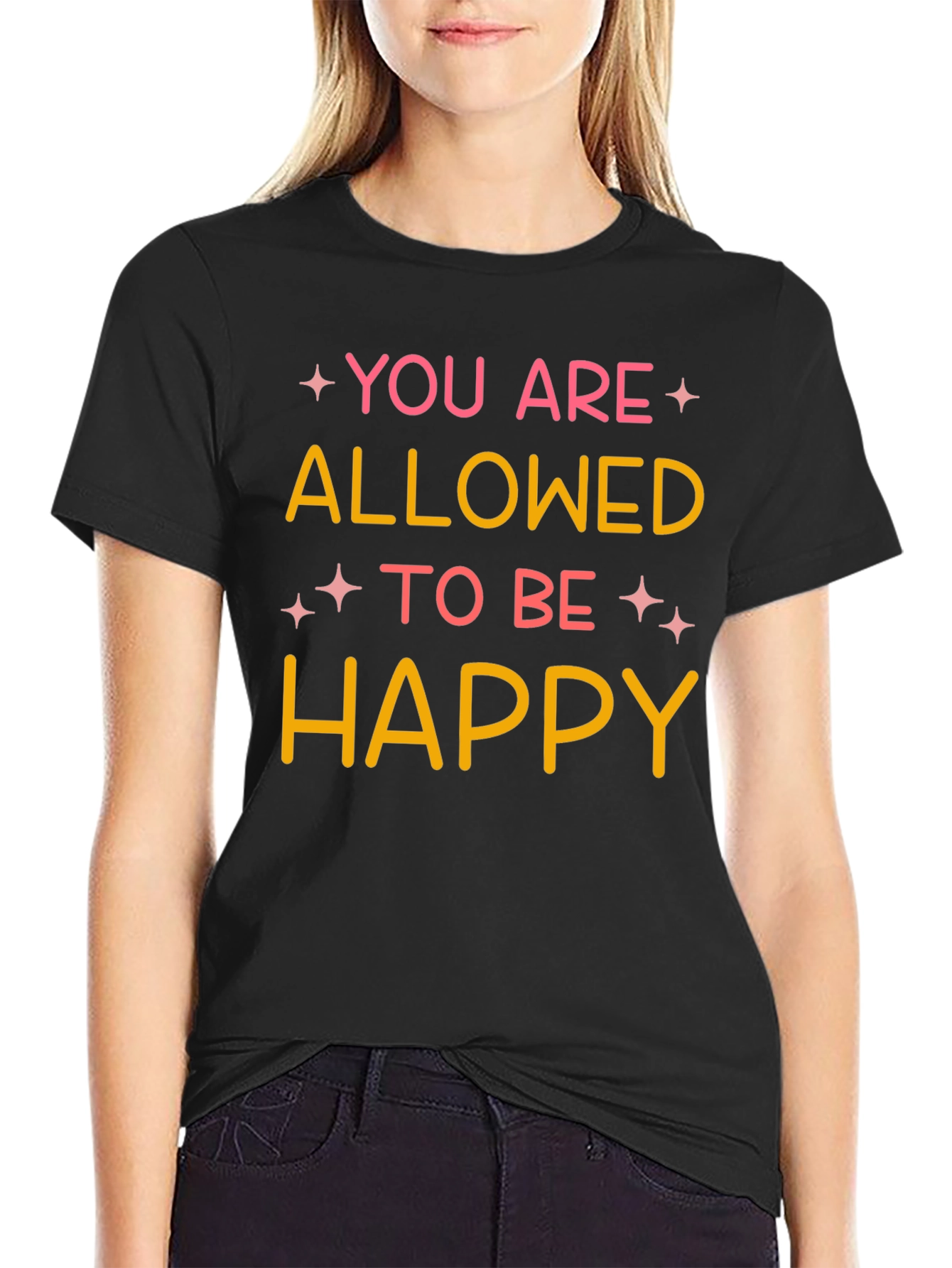 You Are Allowed To Be Happy Graphic Tee