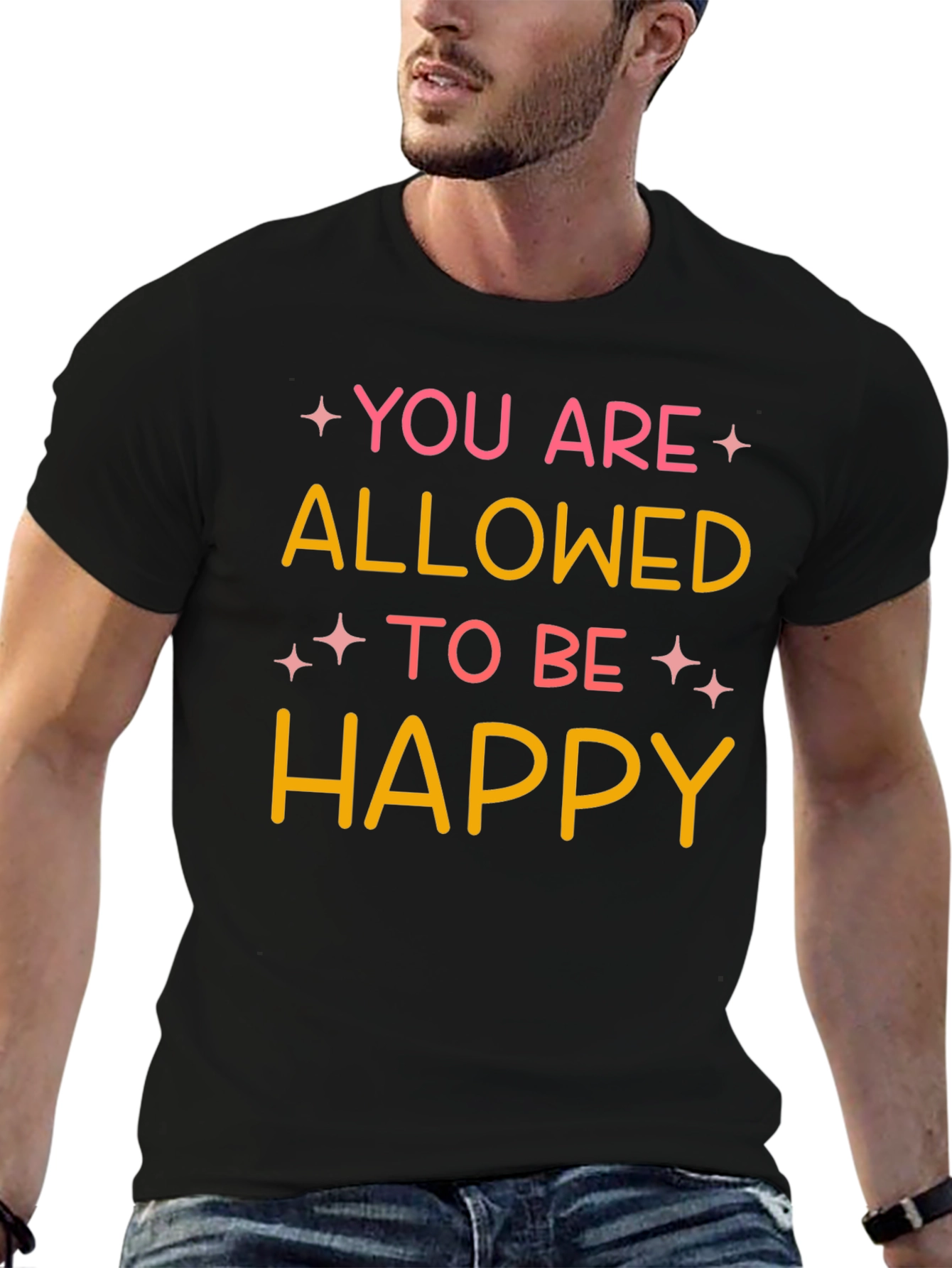 You Are Allowed To Be Happy Graphic Tee