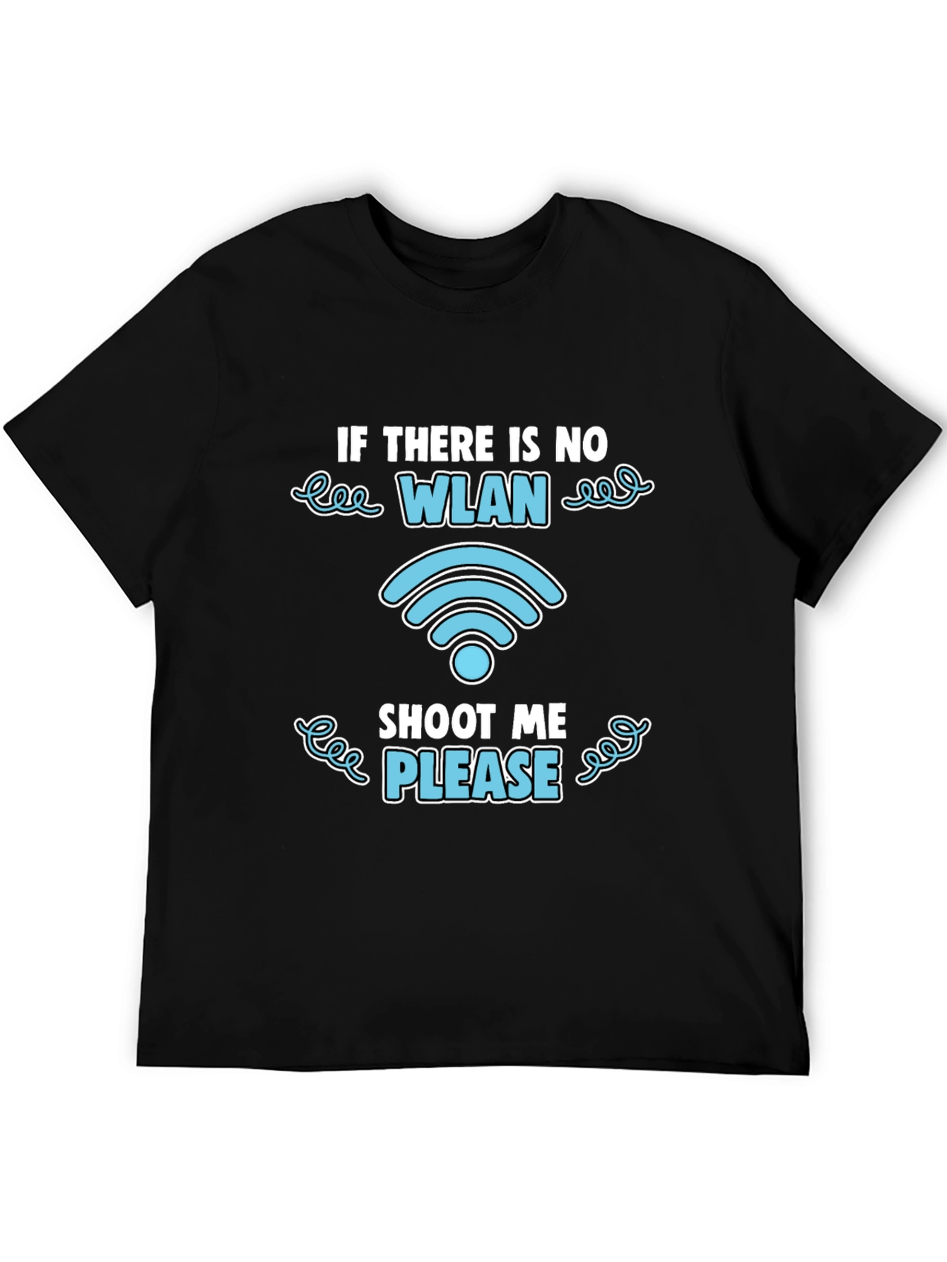 Funny WLAN Shoot Me Please Graphic T-Shirt