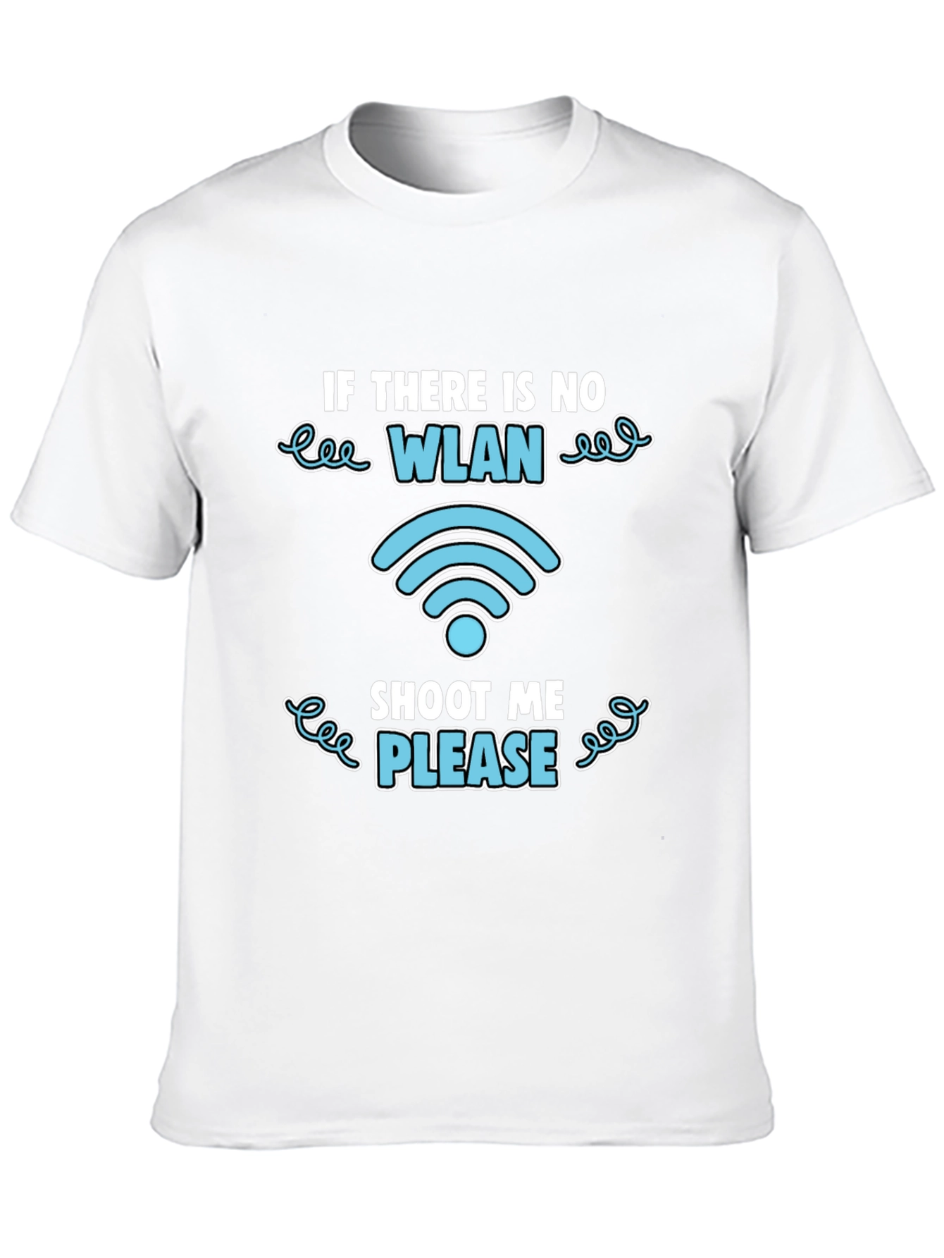 Funny WLAN Shoot Me Please Graphic T-Shirt