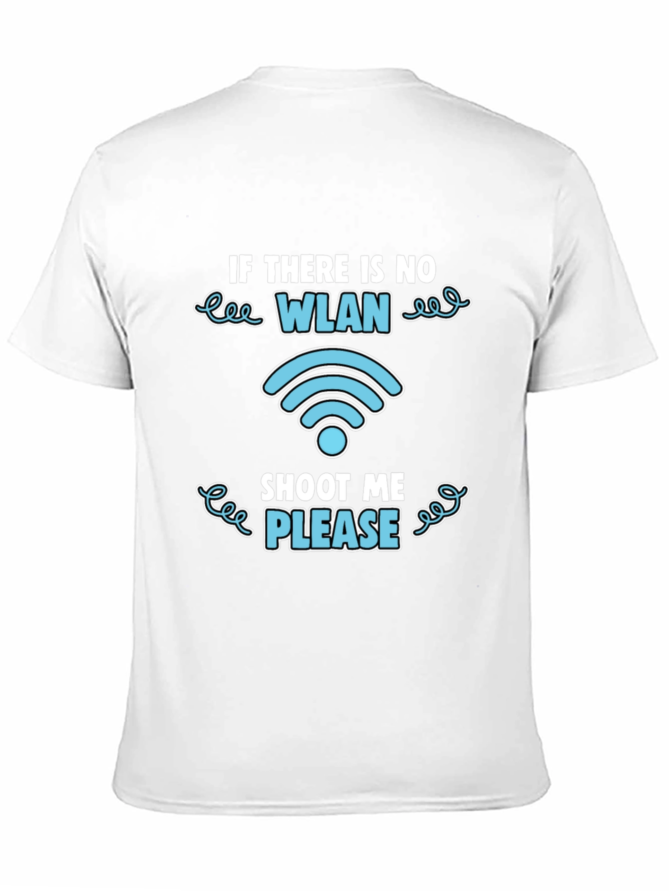 Funny WLAN Shoot Me Please Graphic T-Shirt