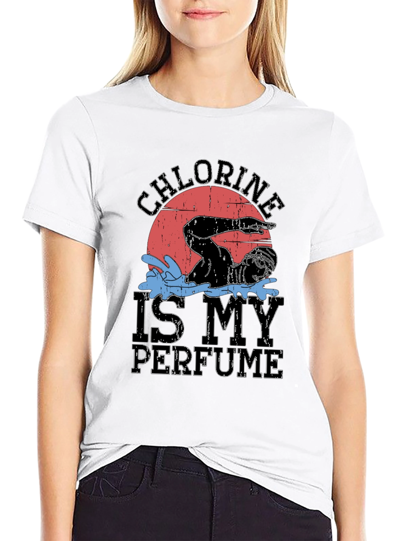 Chlorine is My Perfume Swimmer Graphic Tee