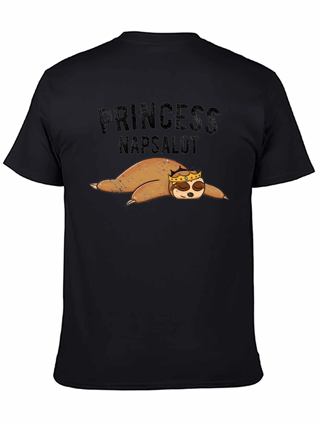 Princess Napsalot Sloth Funny T-Shirt