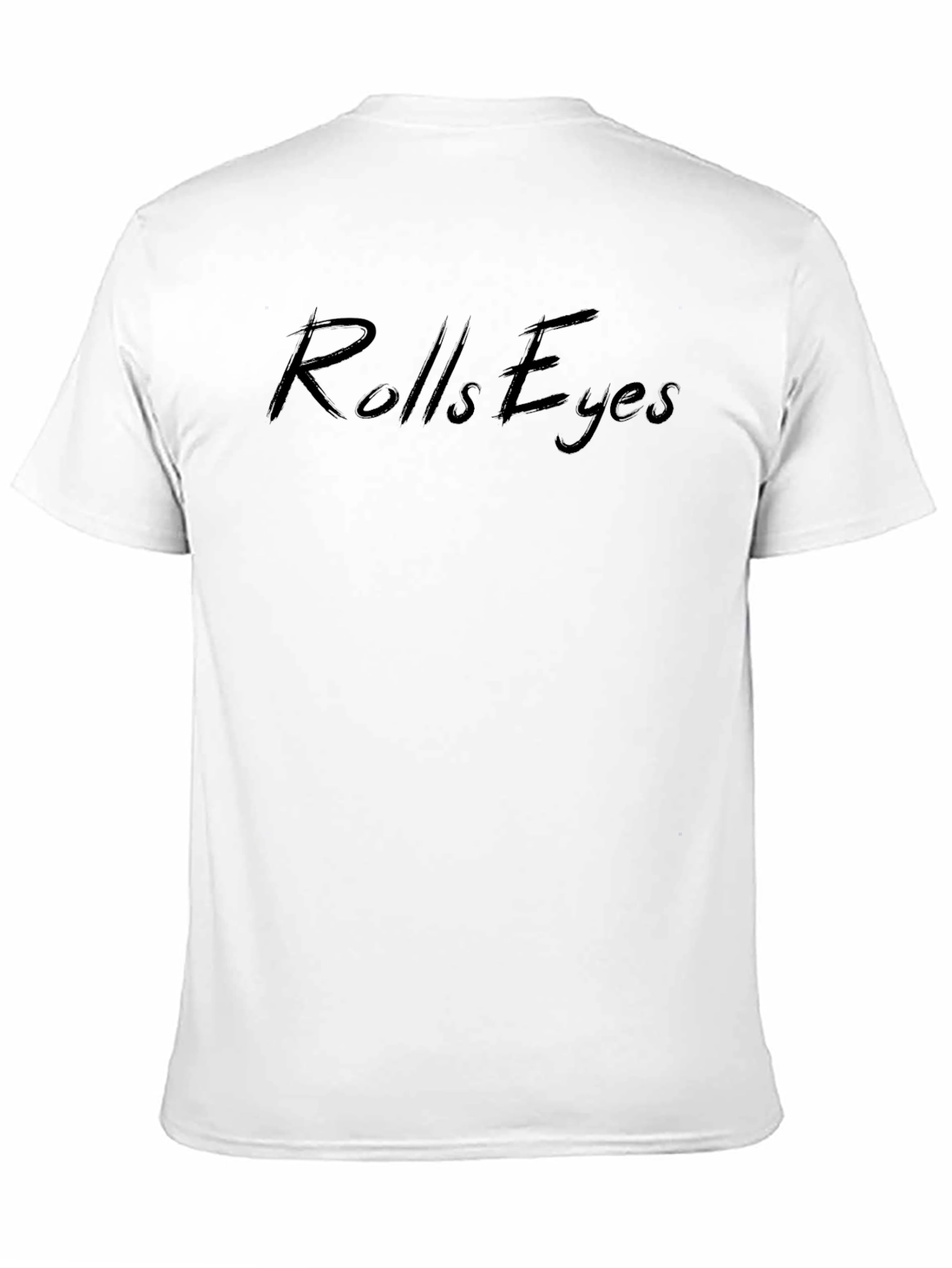 Rolls Eyes Black Graphic Tee - Casual Menswear
