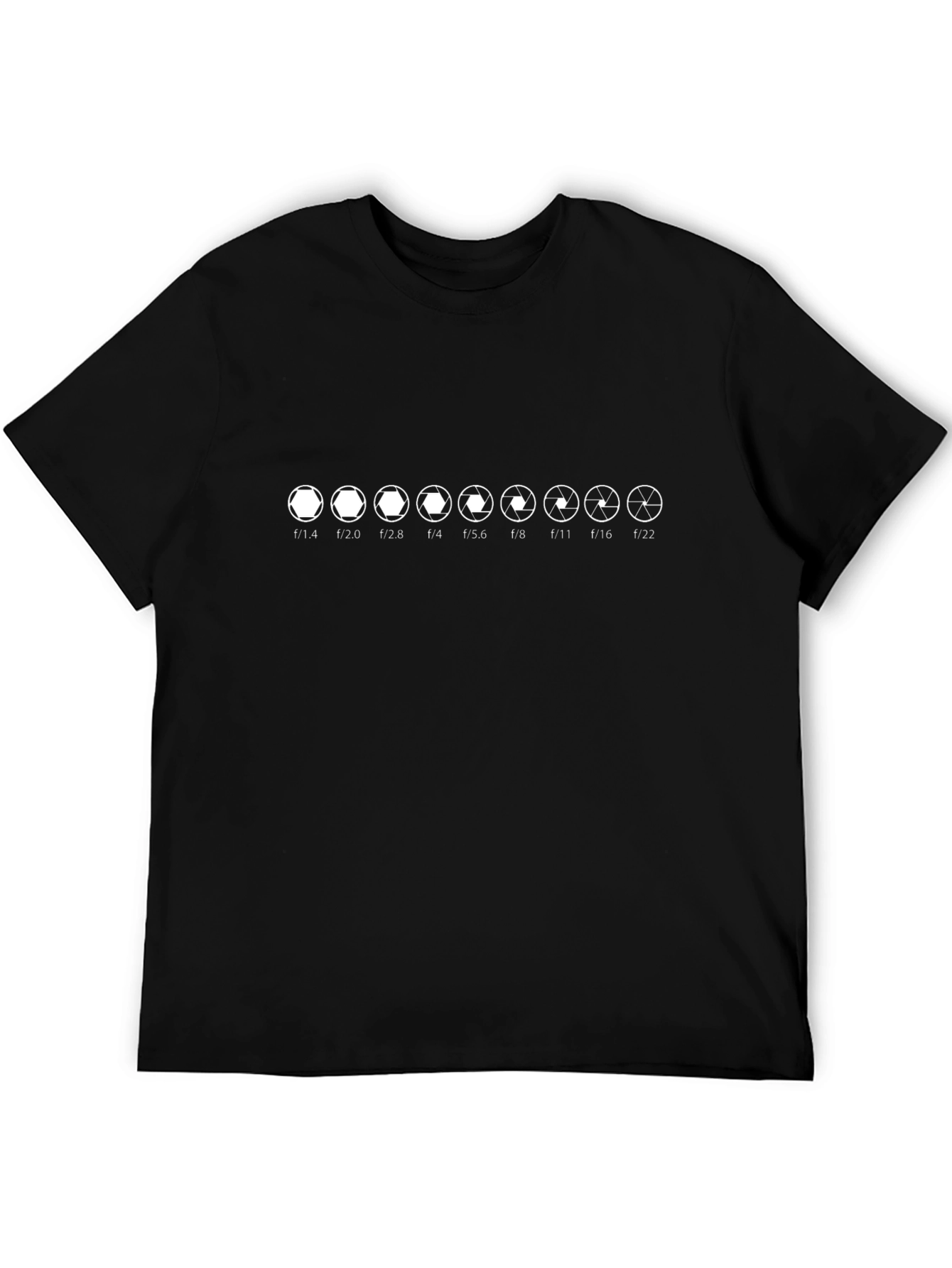 Photographers Aperture Black T-Shirt