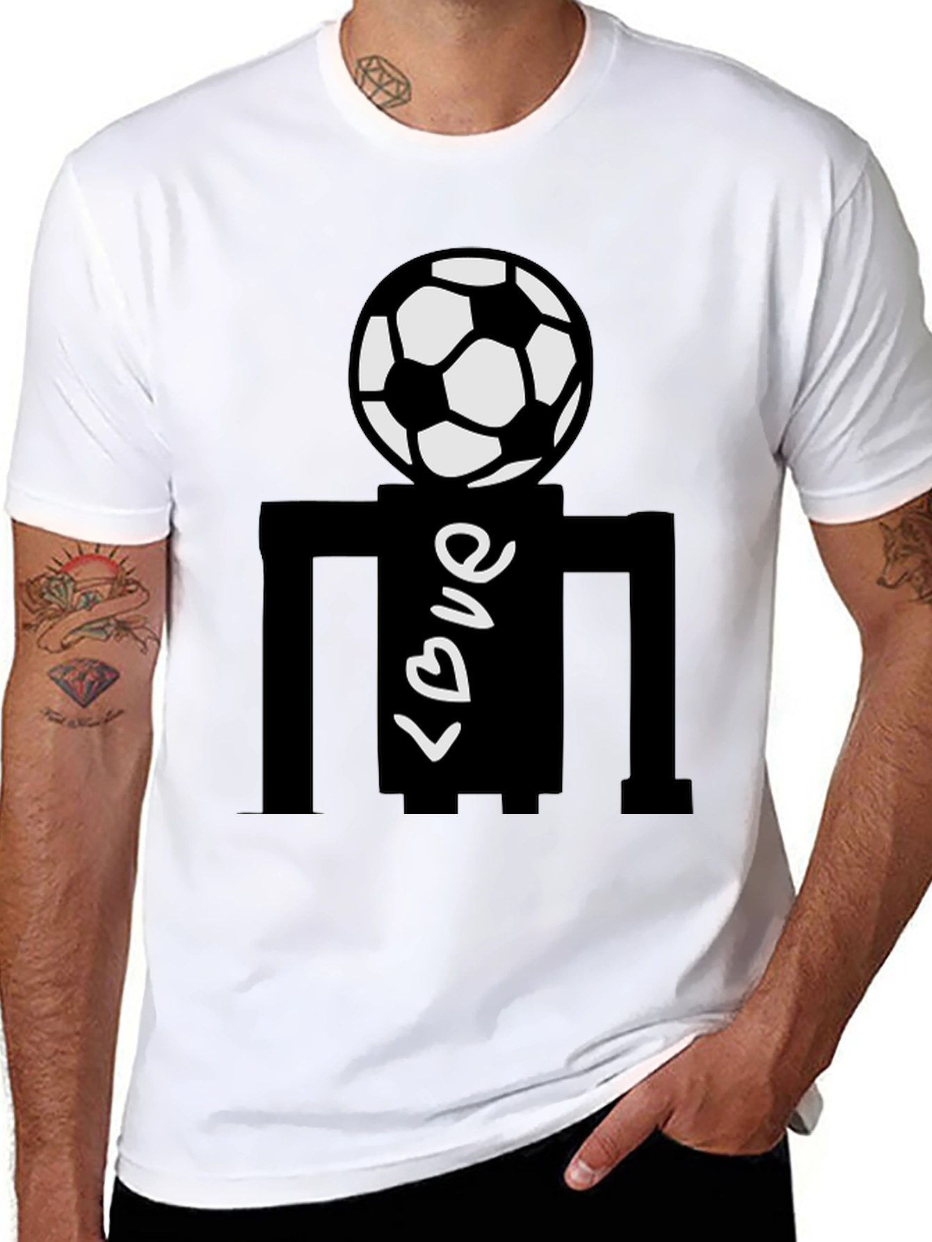 Soccer Love Black T-Shirt