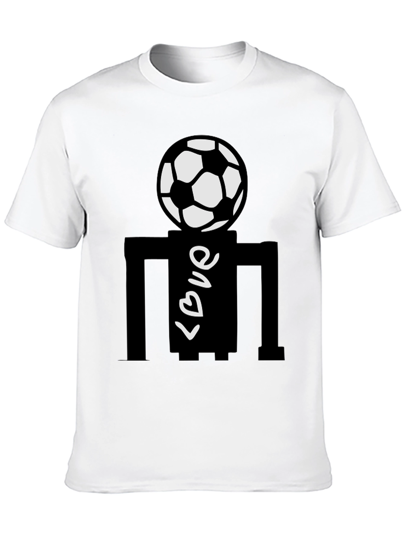 Soccer Love Black T-Shirt
