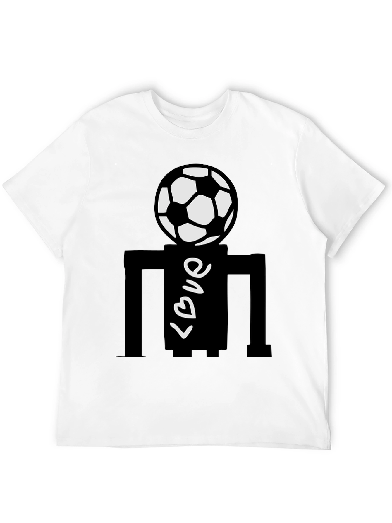Soccer Love Black T-Shirt