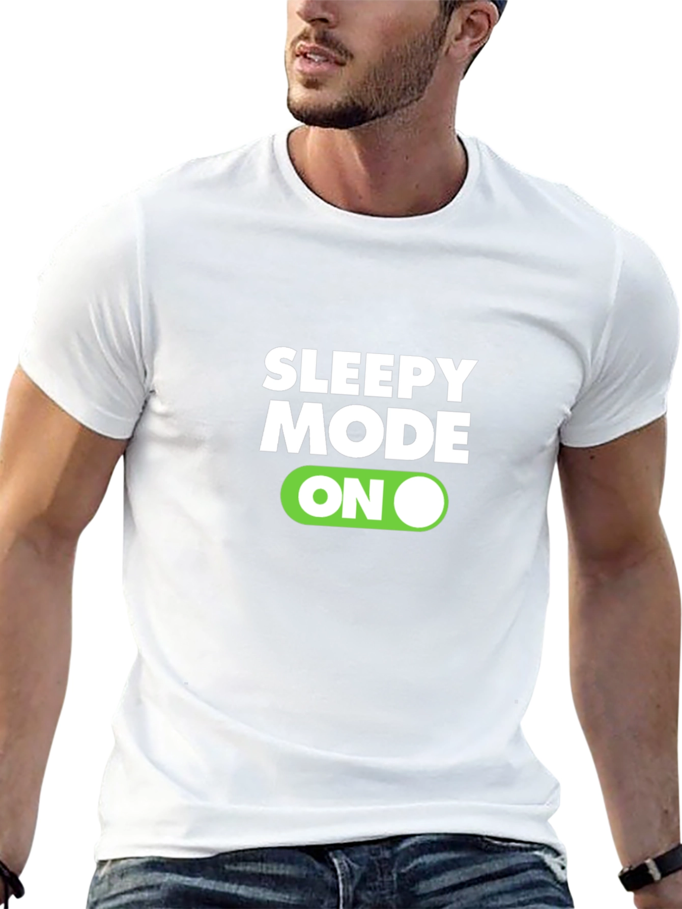 Sleepy Mode On Black Graphic Tee