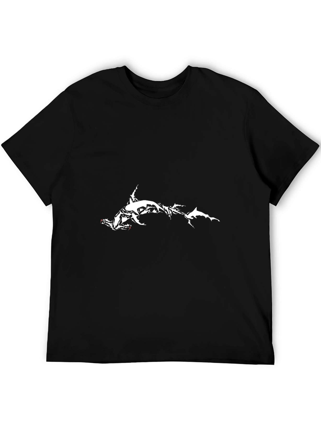 Hammerhead Shark Graphic Black Tee