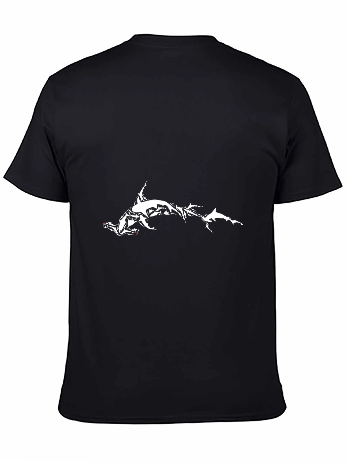 Hammerhead Shark Graphic Black Tee
