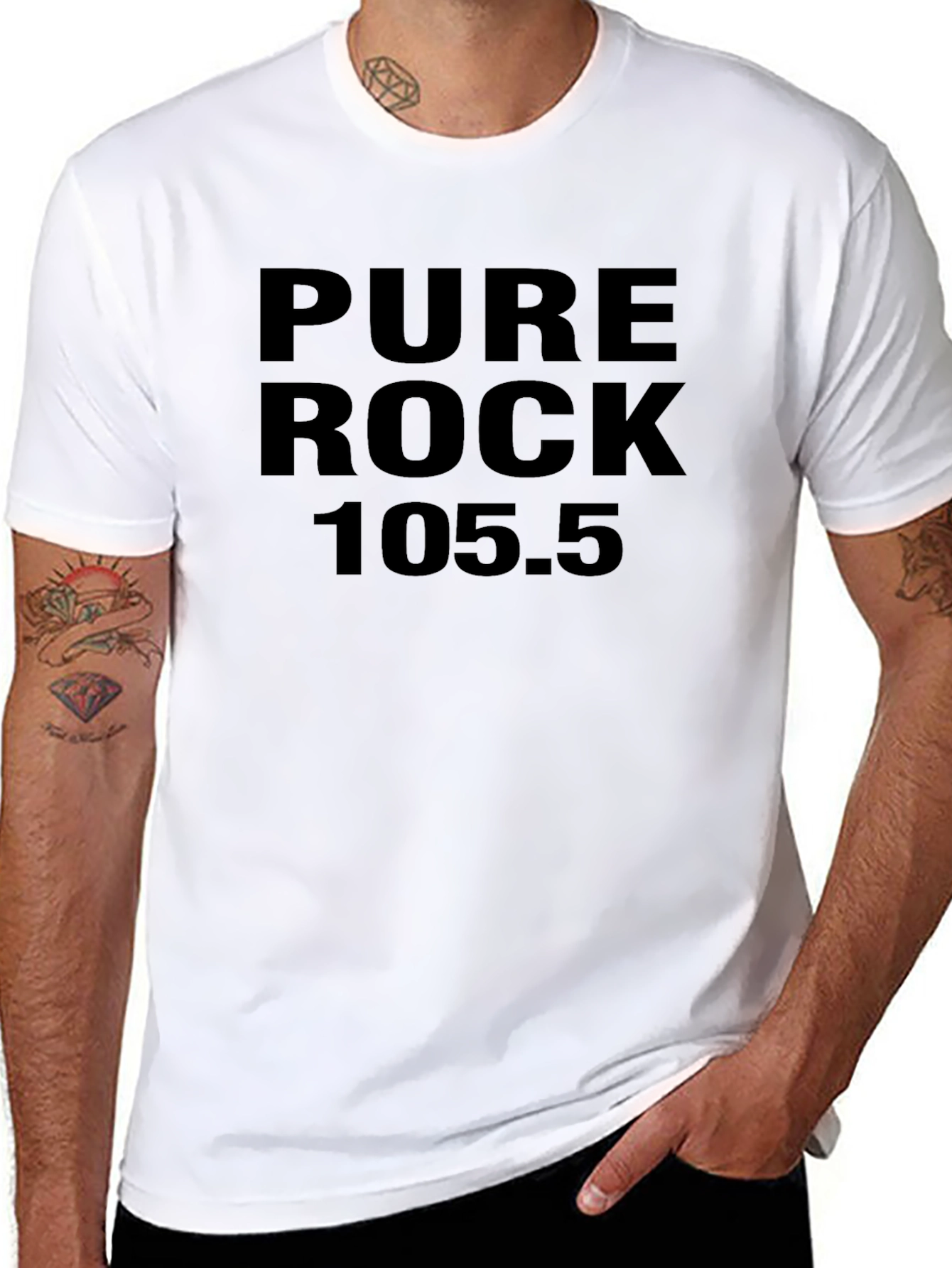 Pure Rock 105.5 Black T-Shirt