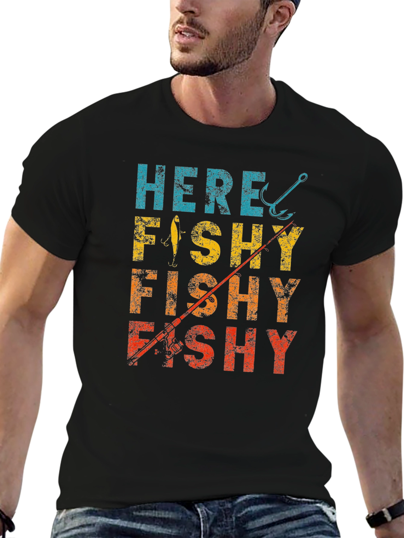 Here Fishy Fishy Fishing T-Shirt