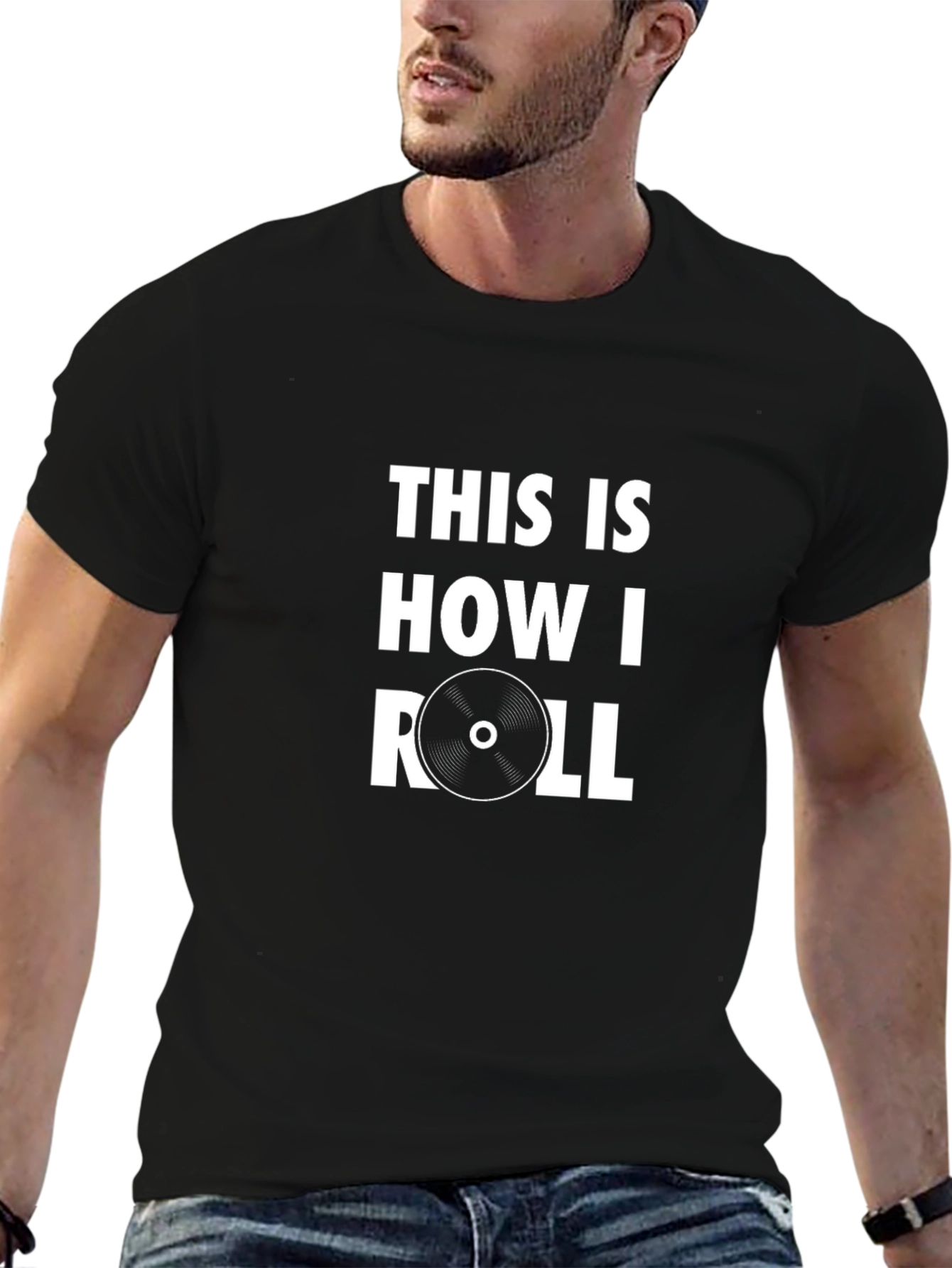 This Is How I Roll Graphic T-Shirt - Black