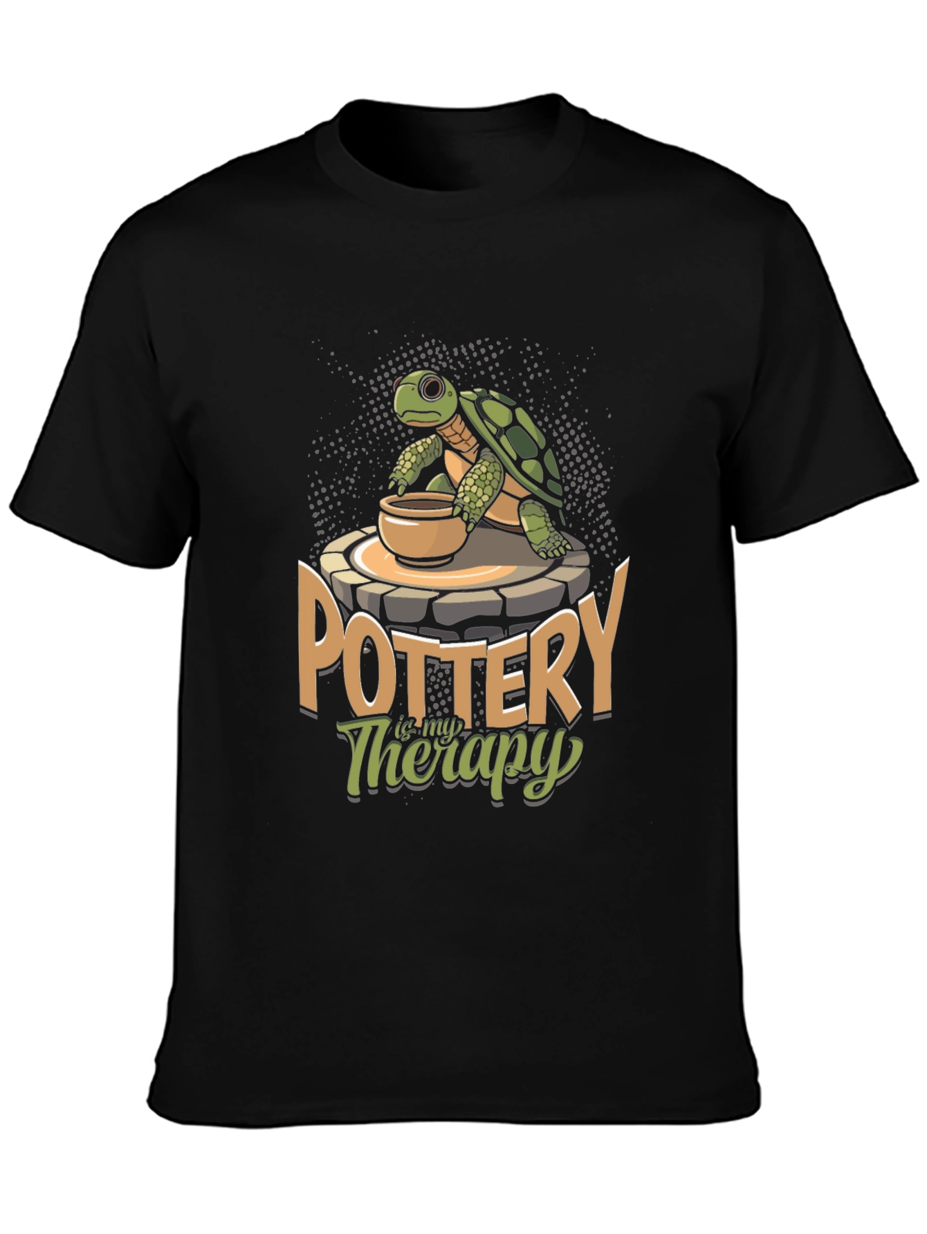 Pottery is My Therapy Turtle T-Shirt