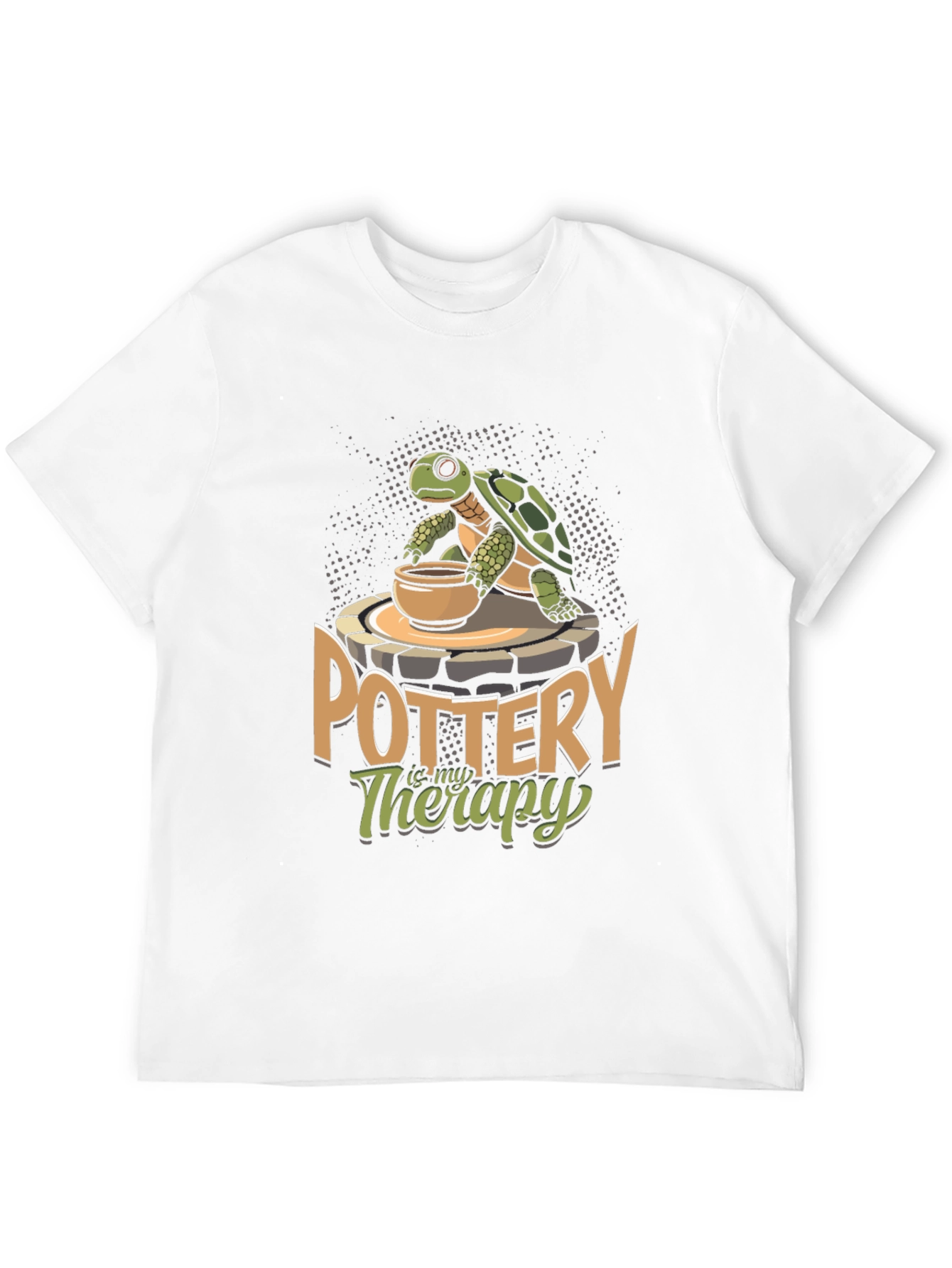 Pottery is My Therapy Turtle T-Shirt