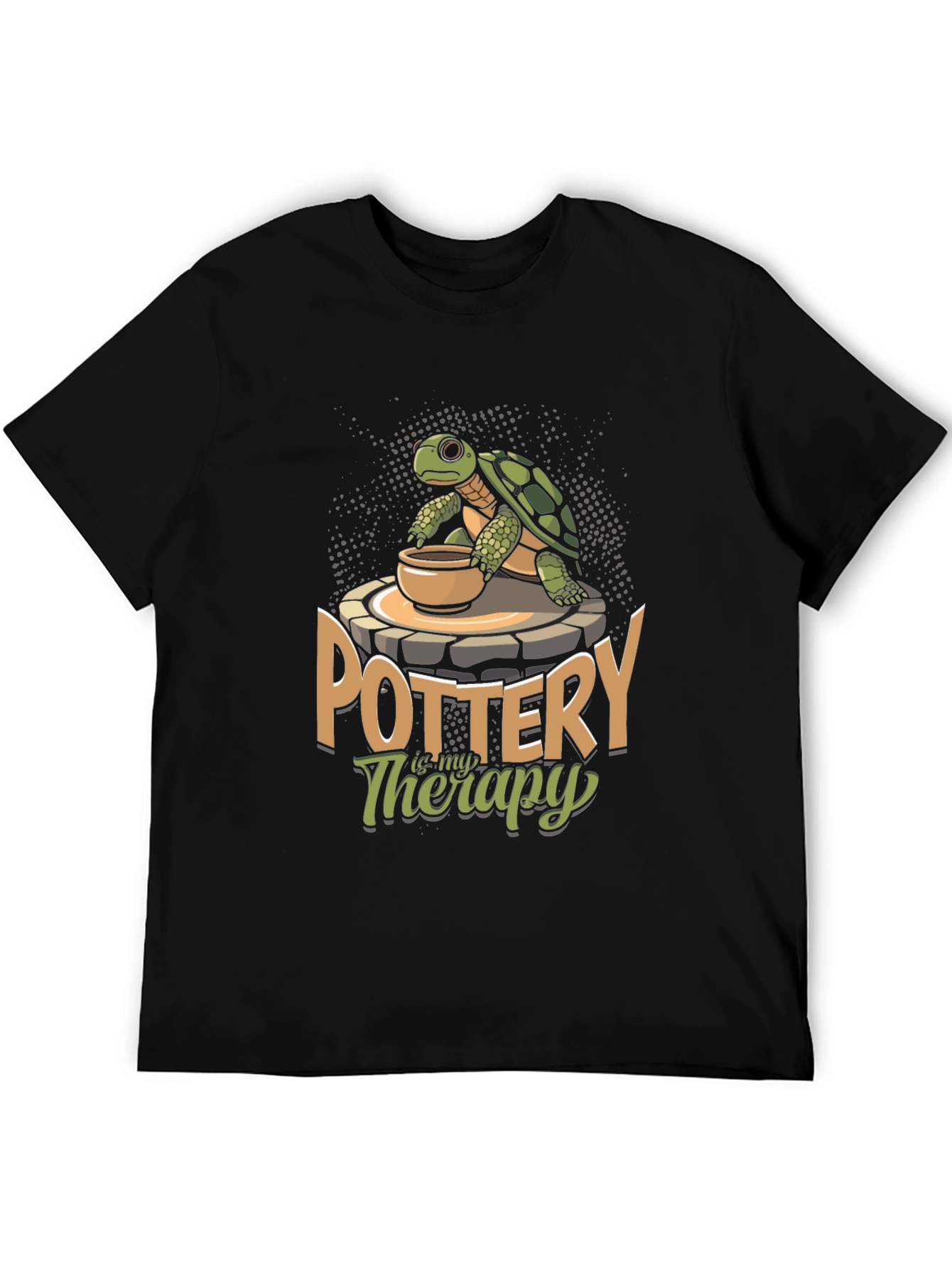 Pottery is My Therapy Turtle T-Shirt