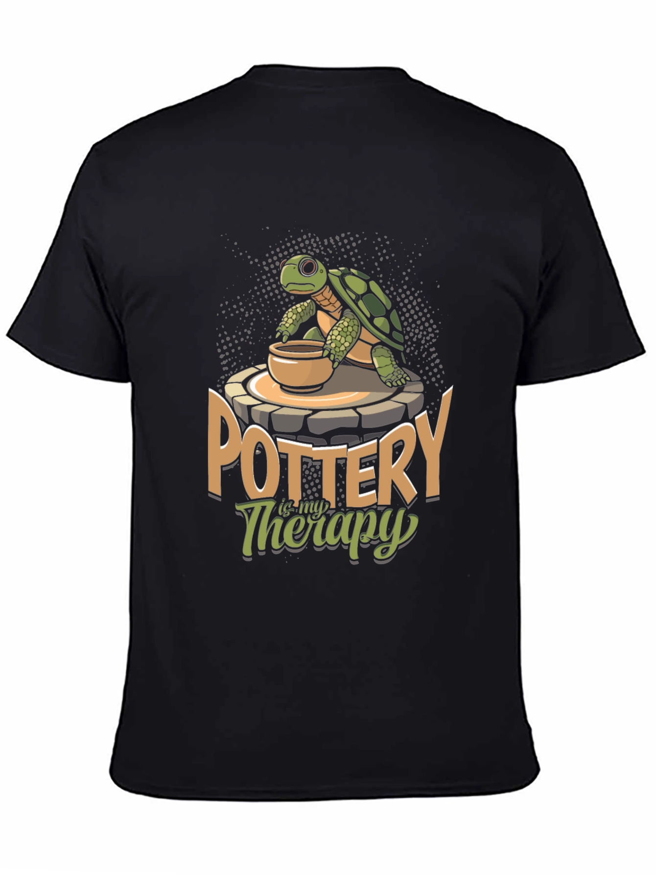 Pottery is My Therapy Turtle T-Shirt