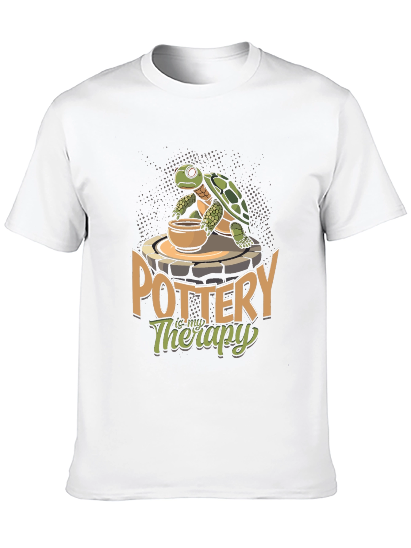 Pottery is My Therapy Turtle T-Shirt