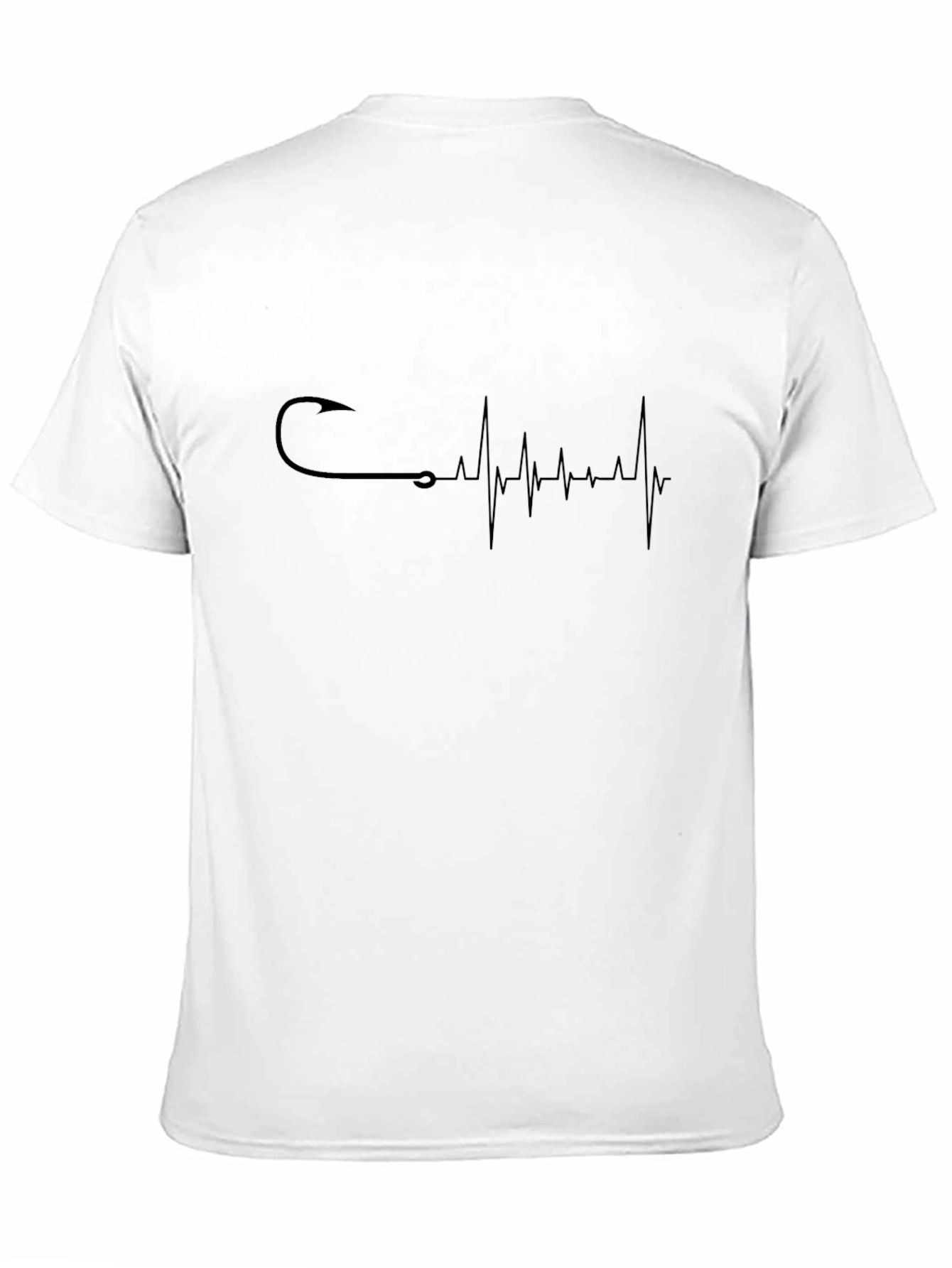 Fishing Heartbeat Graphic T-Shirt - Angler Tee