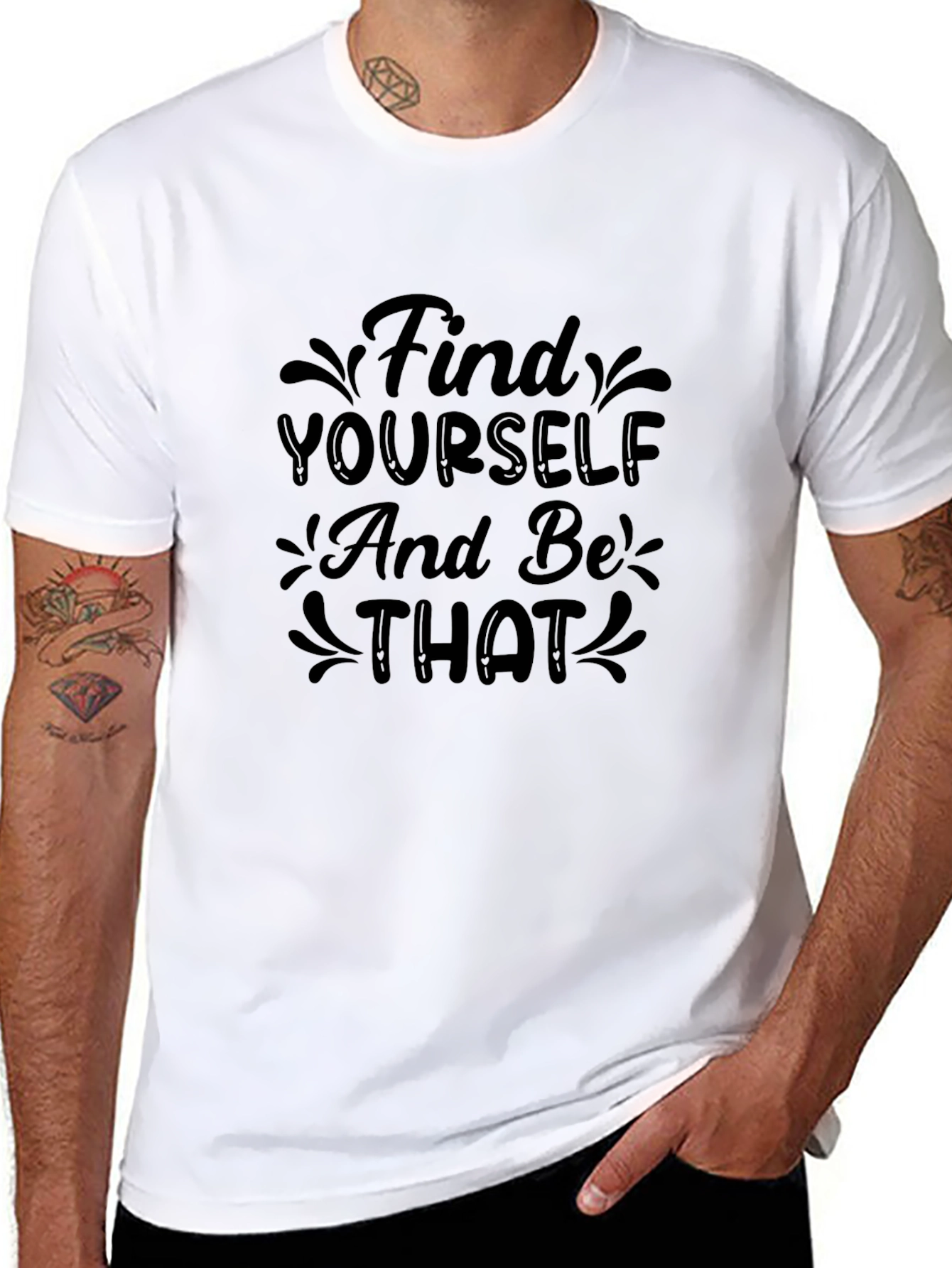 Find Yourself Graphic Tee - Mens Black T-Shirt
