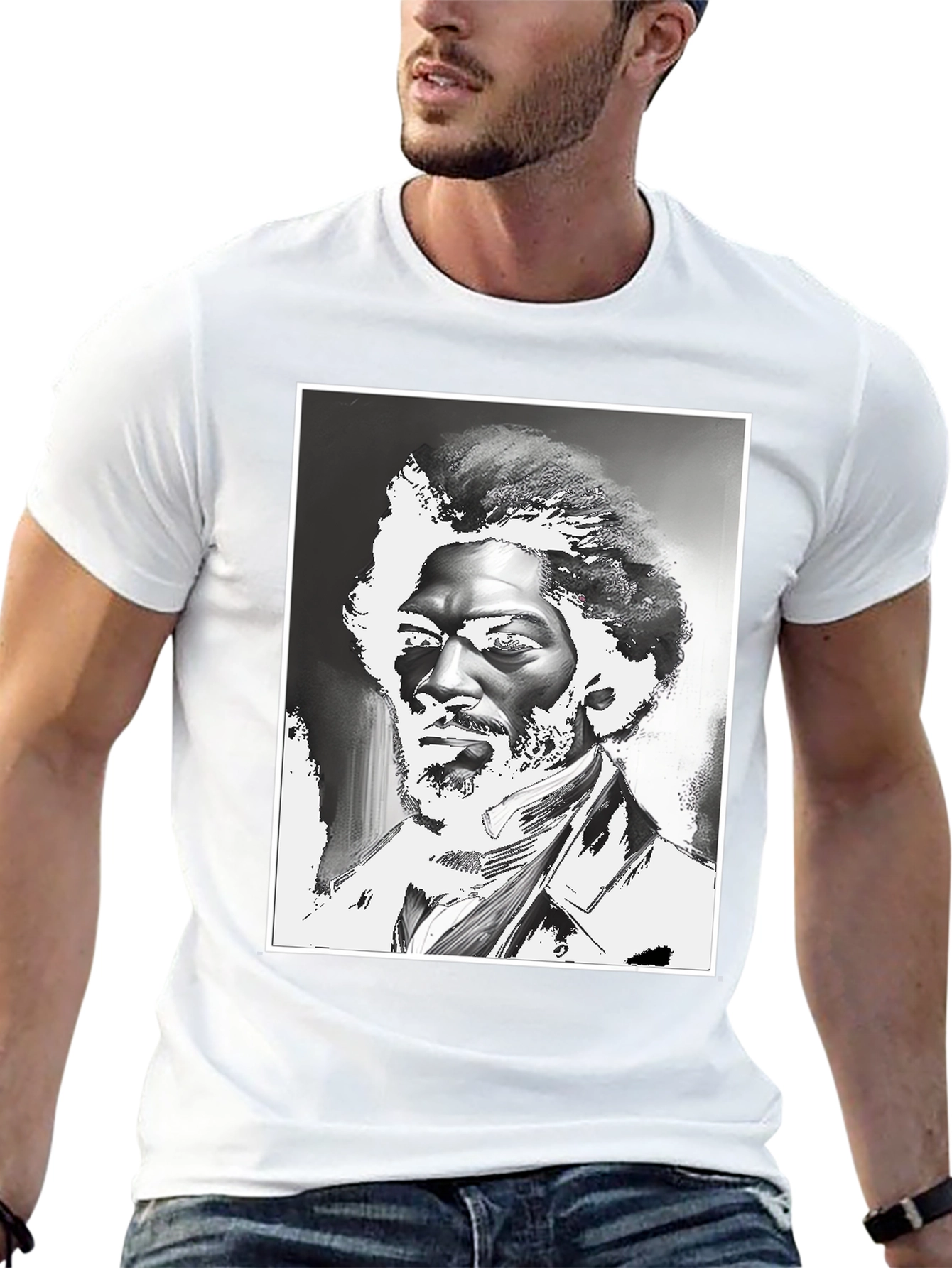 Monochrome Portrait T-Shirt