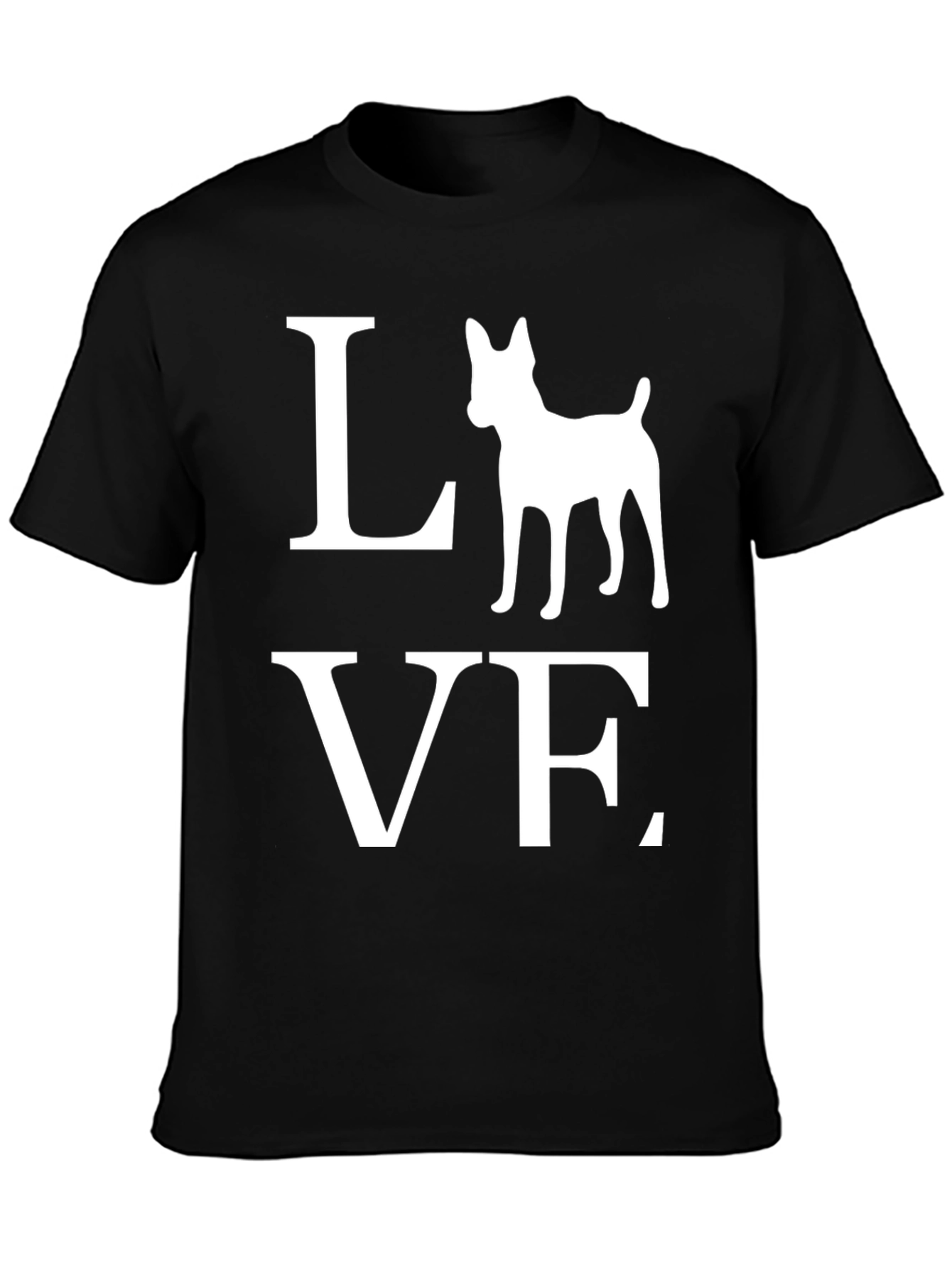 Love Dog Graphic T-Shirt | Black Tee