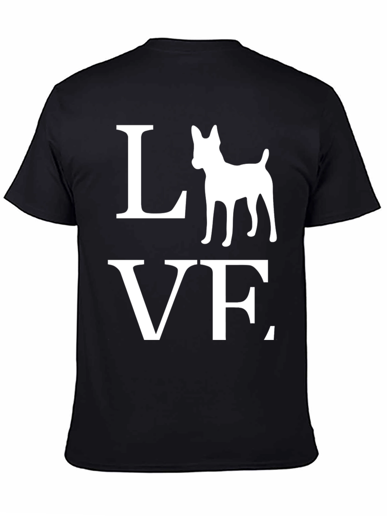 Love Dog Graphic T-Shirt | Black Tee