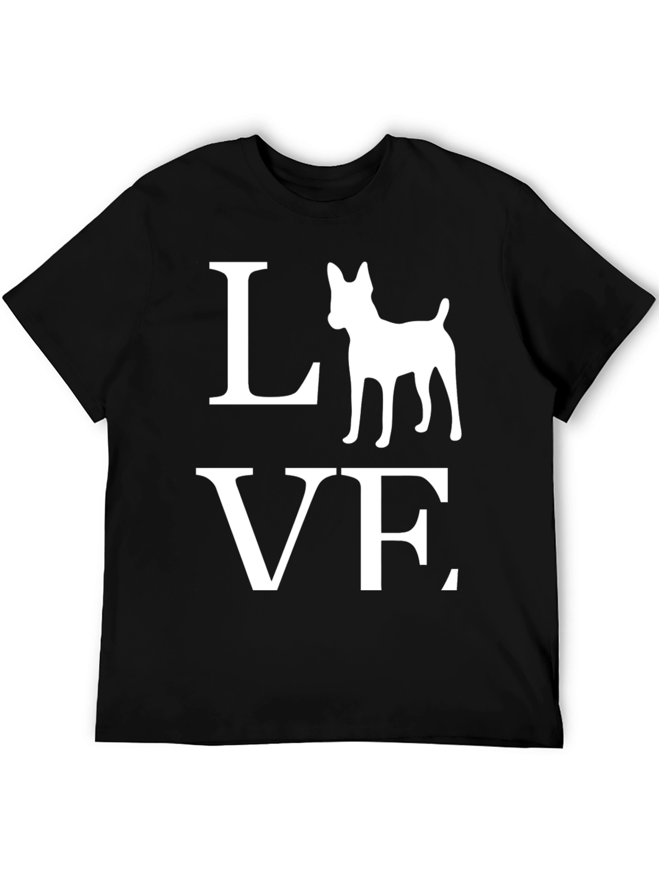 Love Dog Graphic T-Shirt | Black Tee