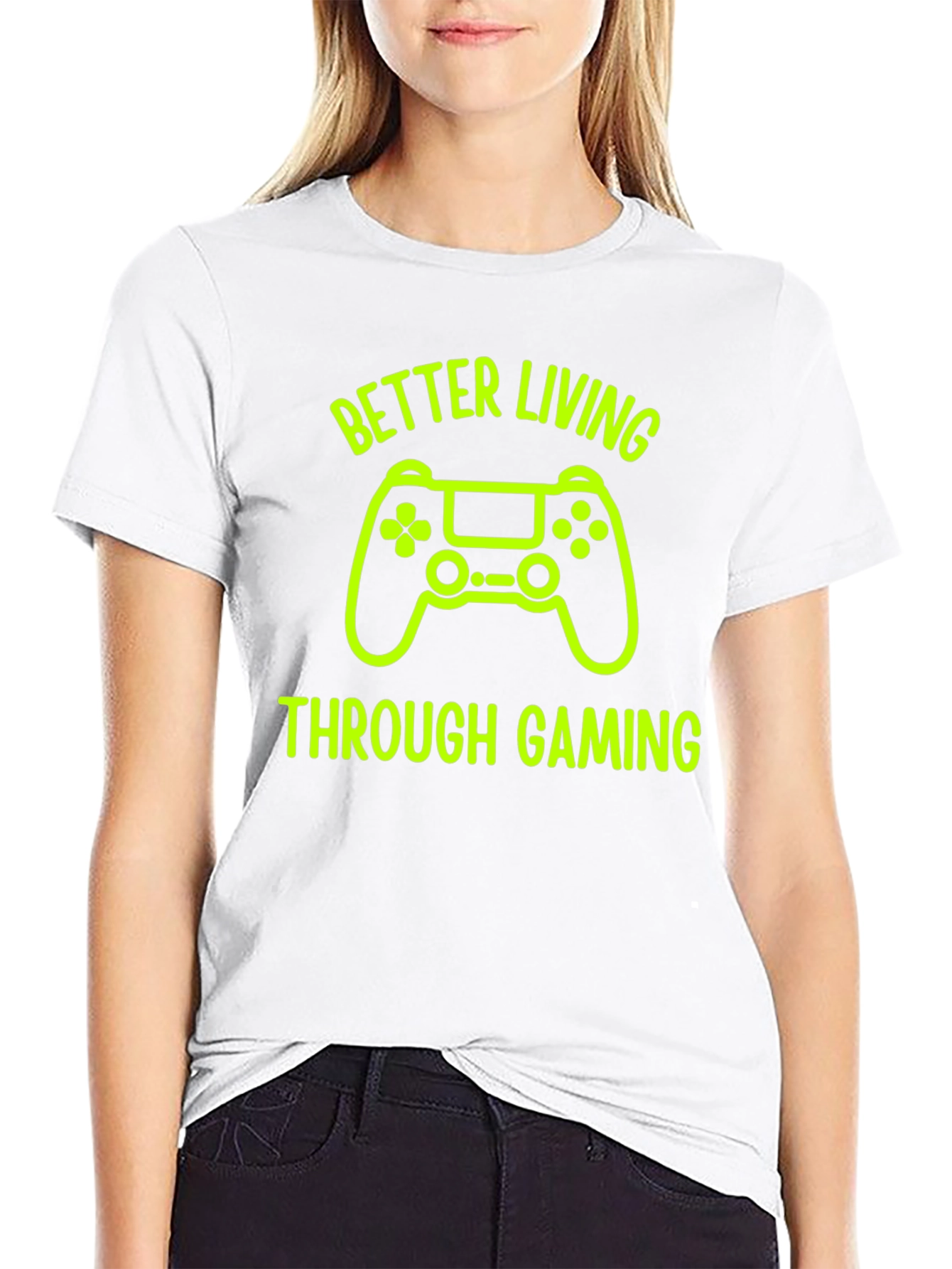 Better Living Through Gaming Black T-Shirt