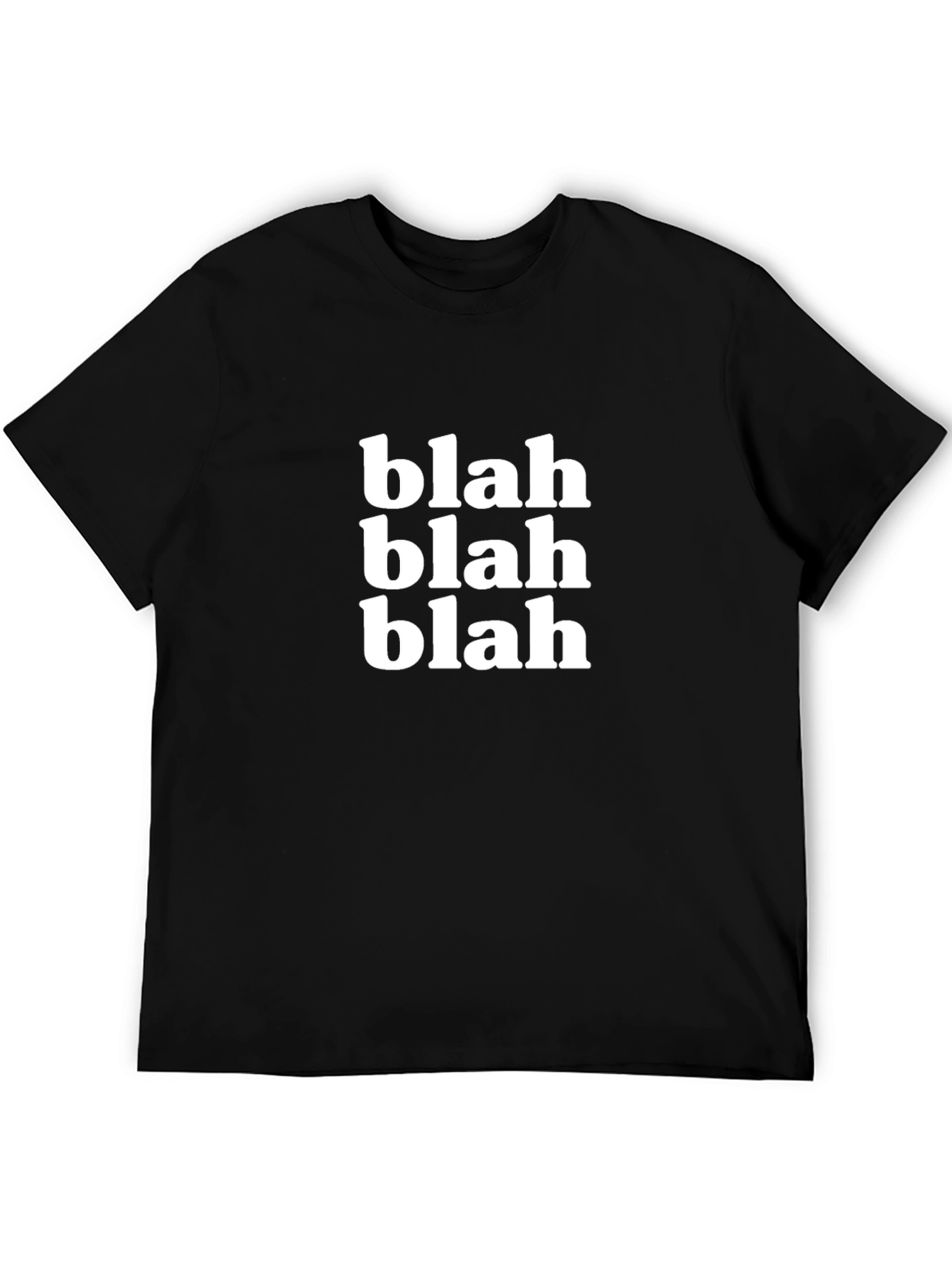Blah Blah Blah Graphic T-Shirt - Black