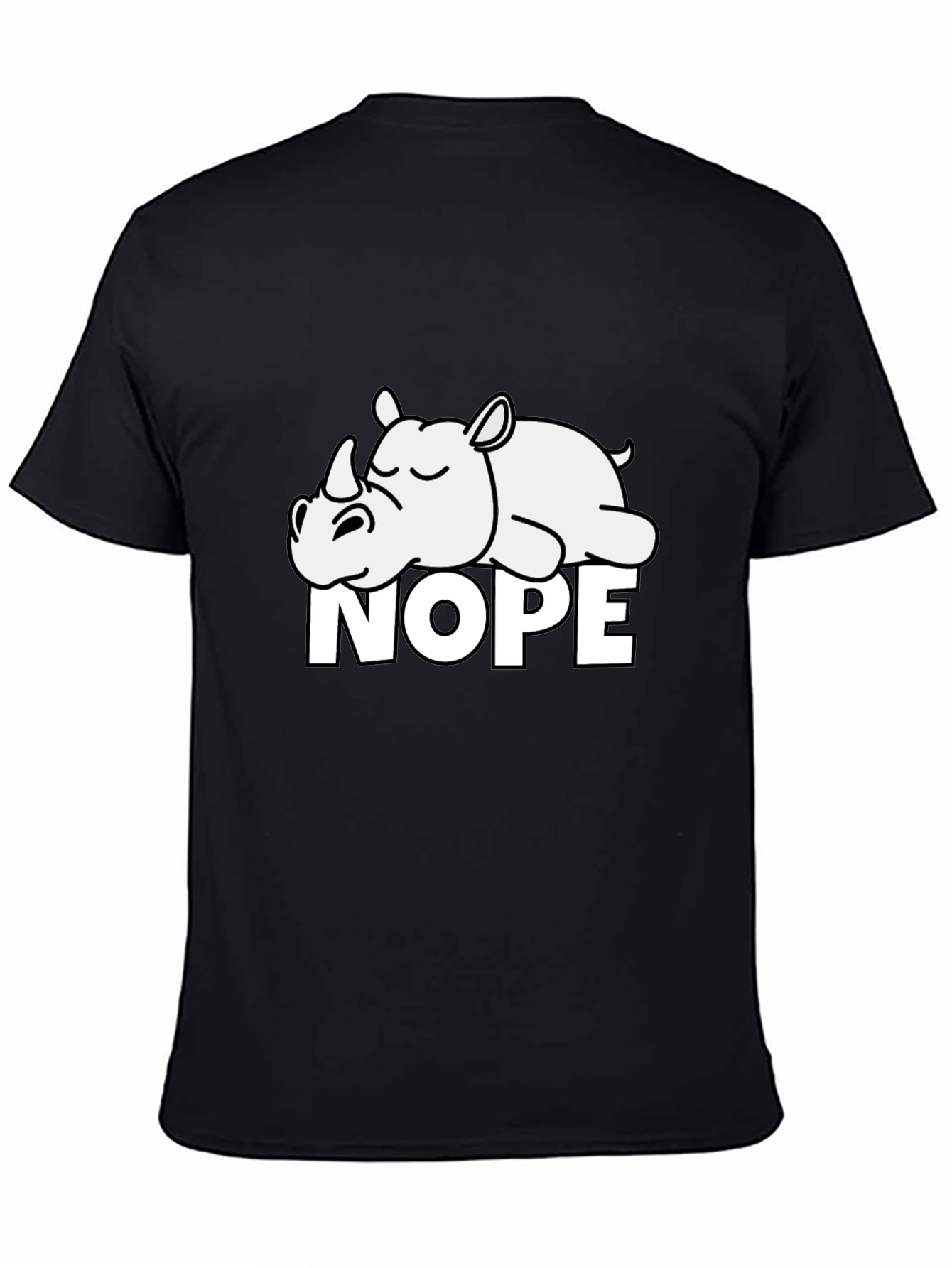 Nope Rhino Graphic T-Shirt - Comfy Casual Wear