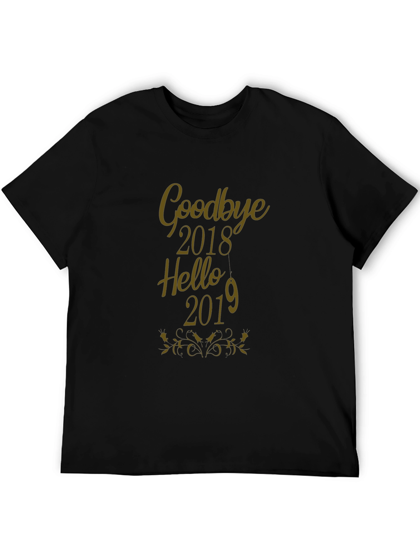 Goodbye 2018 Hello 2019 Black T-Shirt
