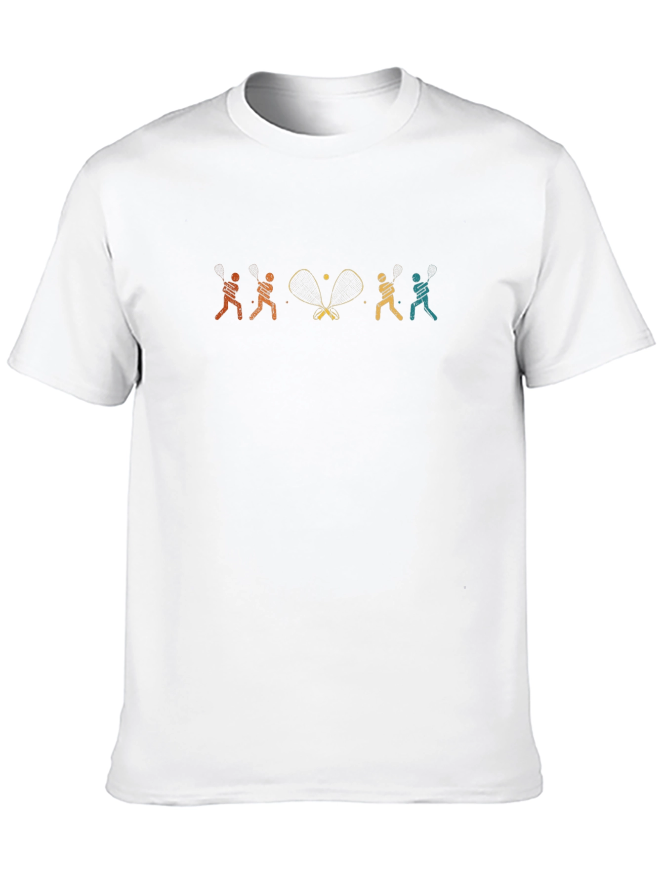 Tennis Player Graphic Tee - Black