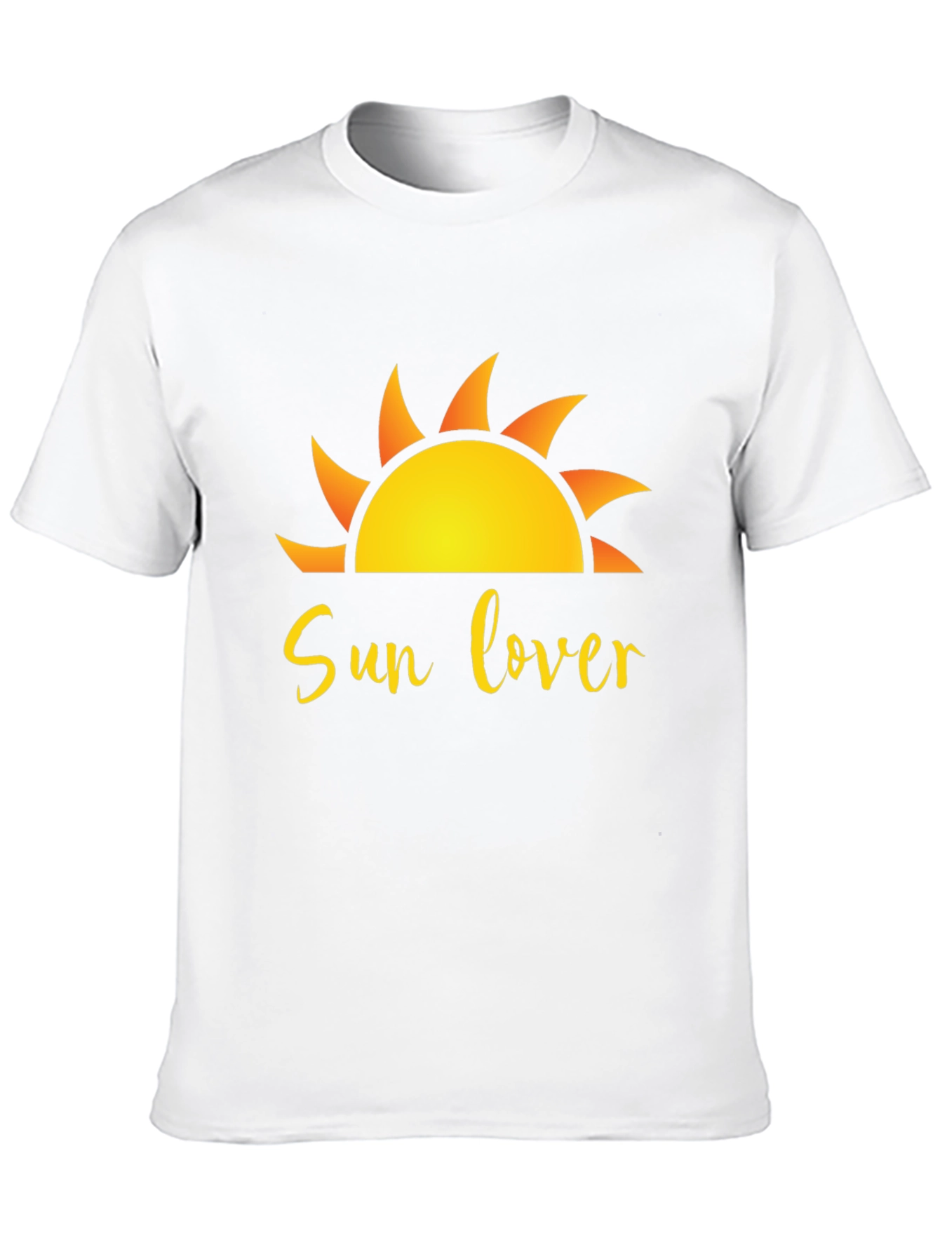 Sun Lover Graphic Black T-Shirt