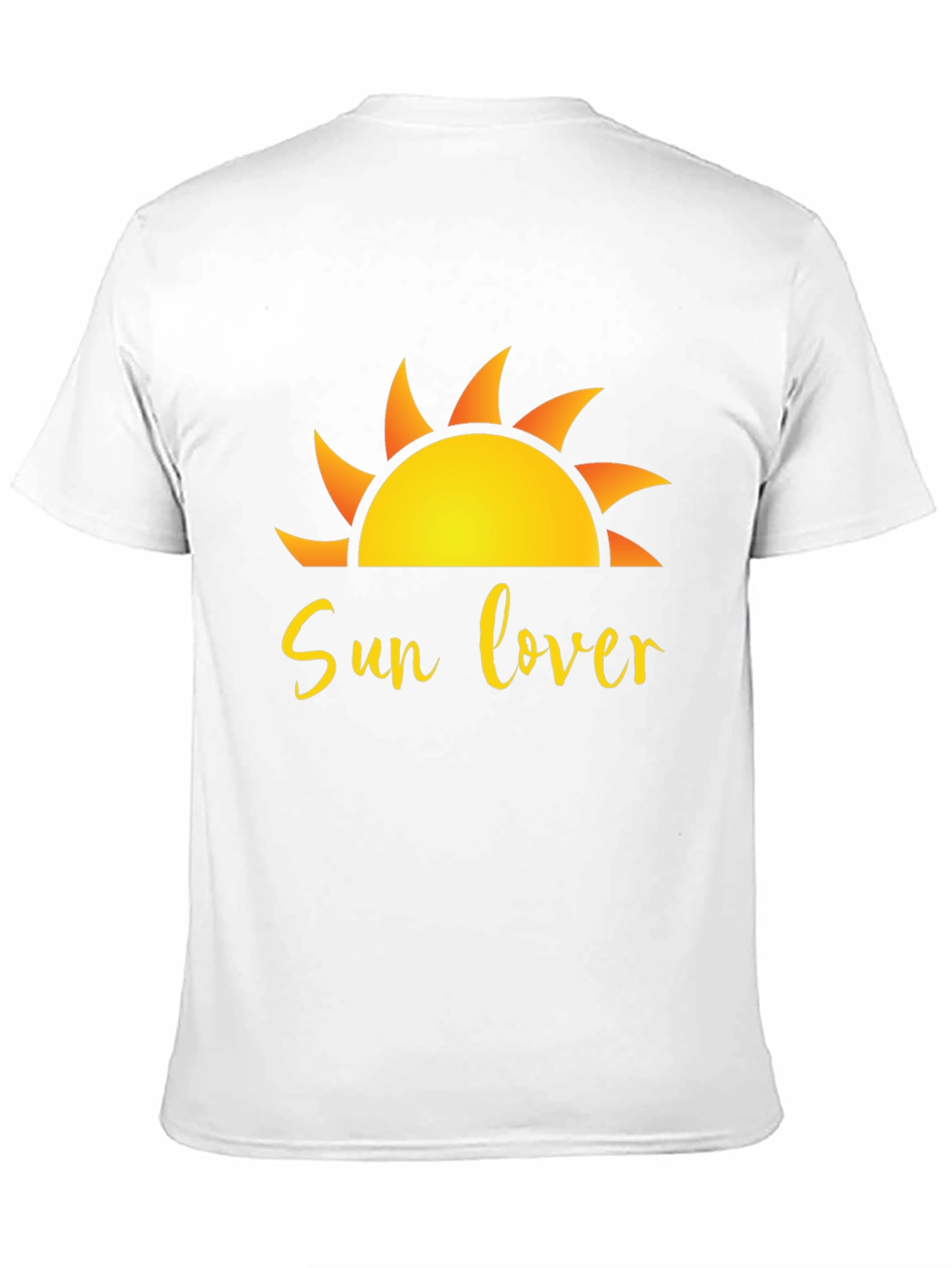 Sun Lover Graphic Black T-Shirt
