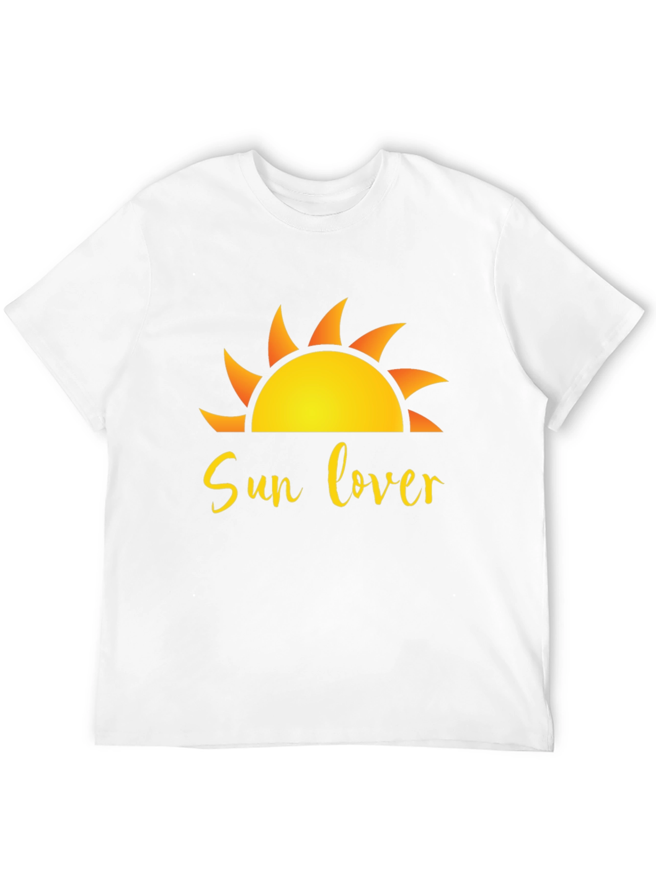 Sun Lover Graphic Black T-Shirt