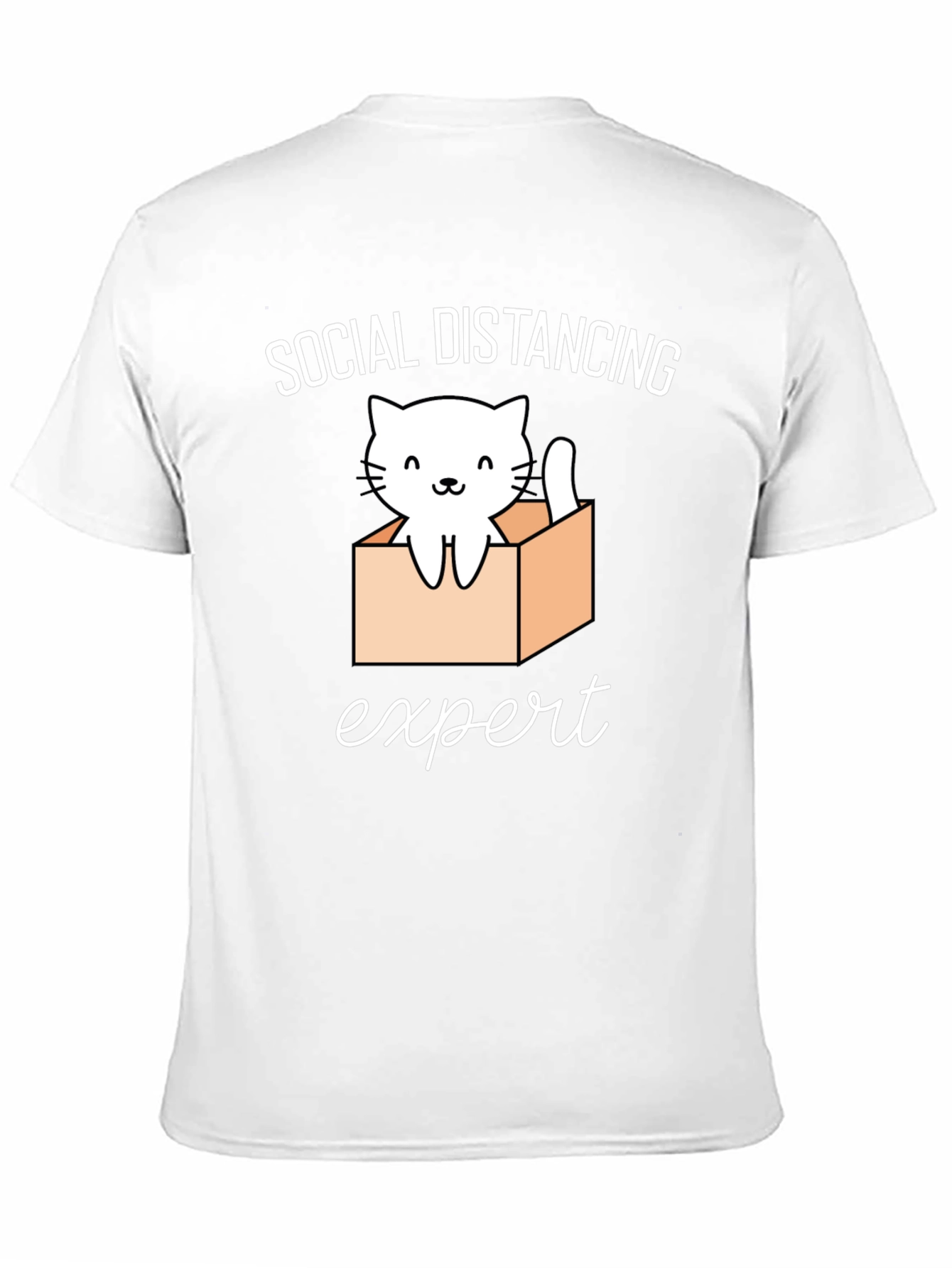 Social Distancing Expert Cat T-Shirt