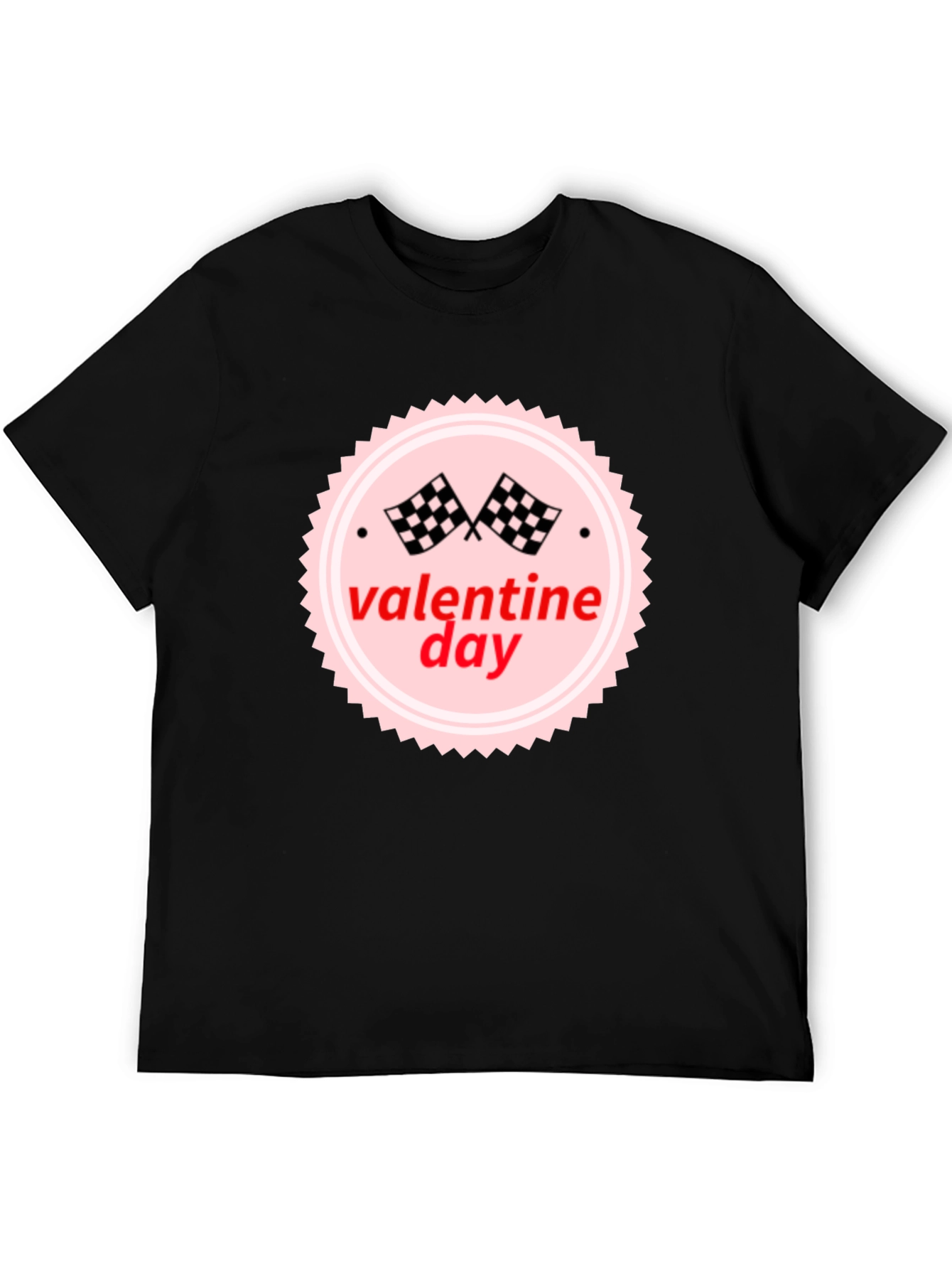 Valentines Day Racing Flag T-Shirt