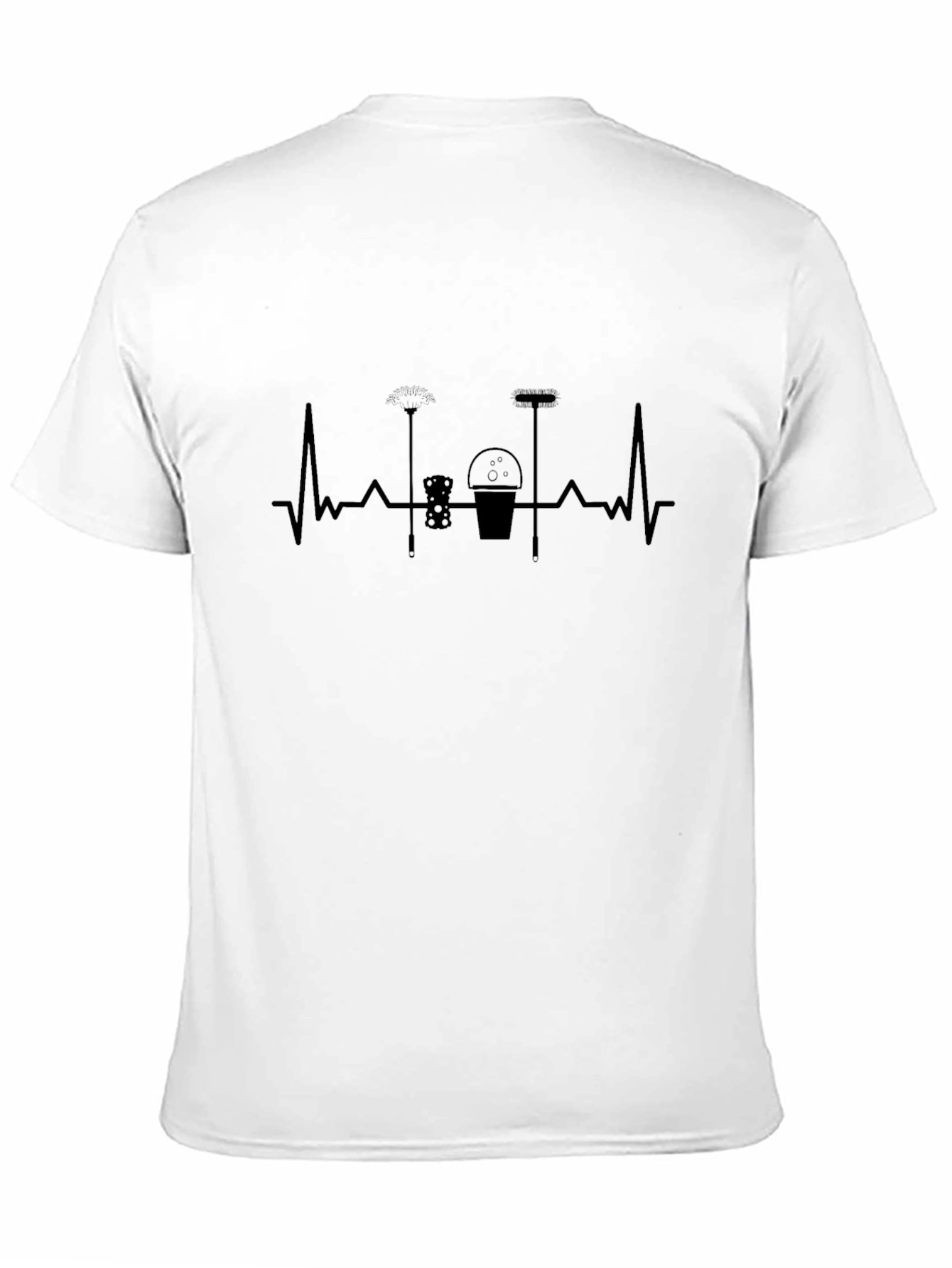 Cleaning Heartbeat T-Shirt - Black