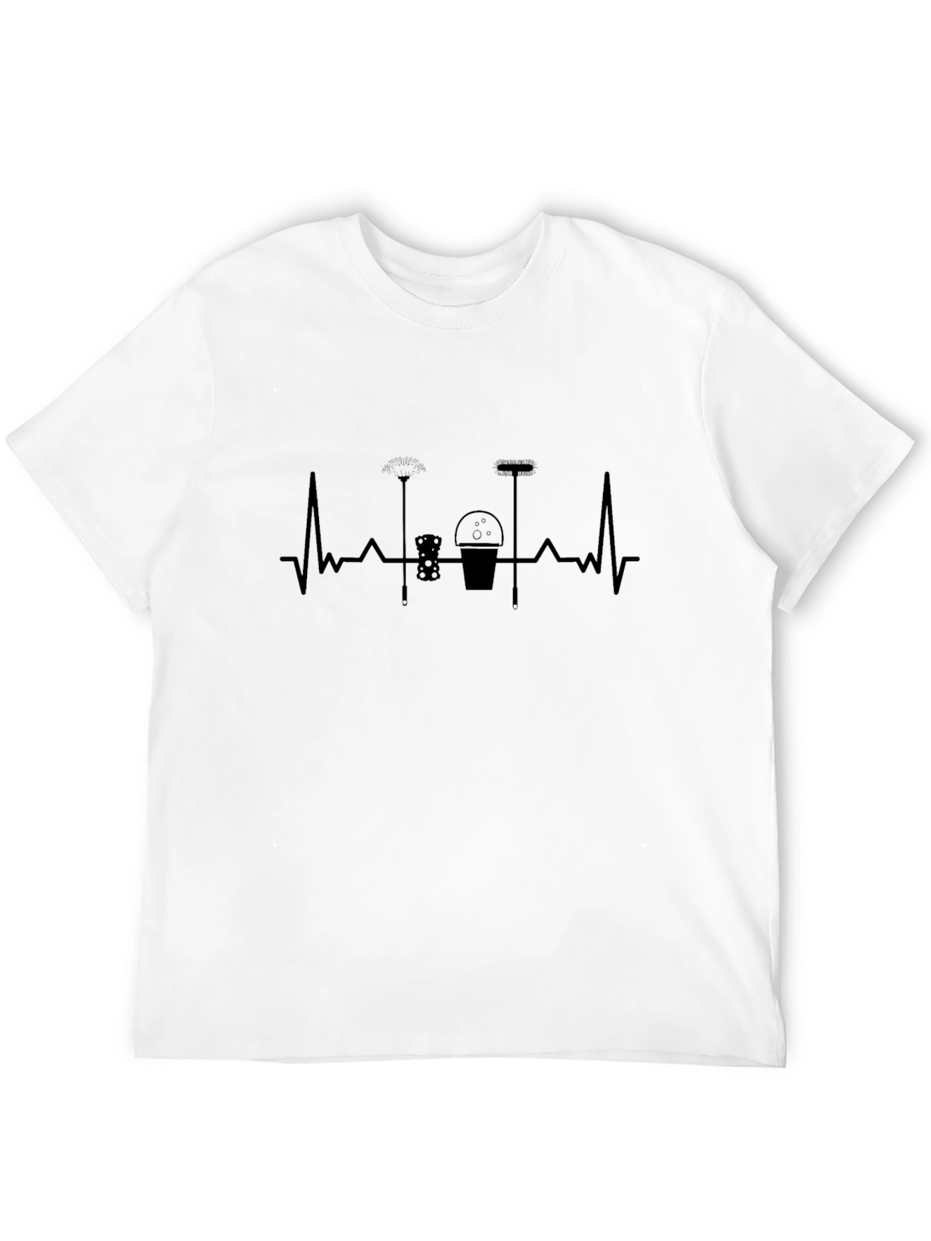 Cleaning Heartbeat T-Shirt - Black