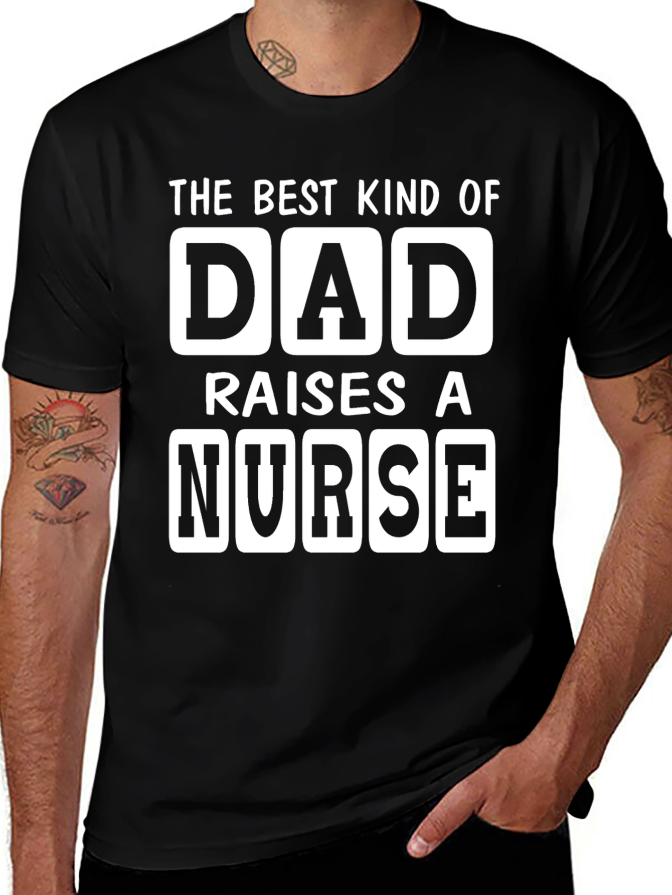 Best Dad Raises A Nurse T-Shirt